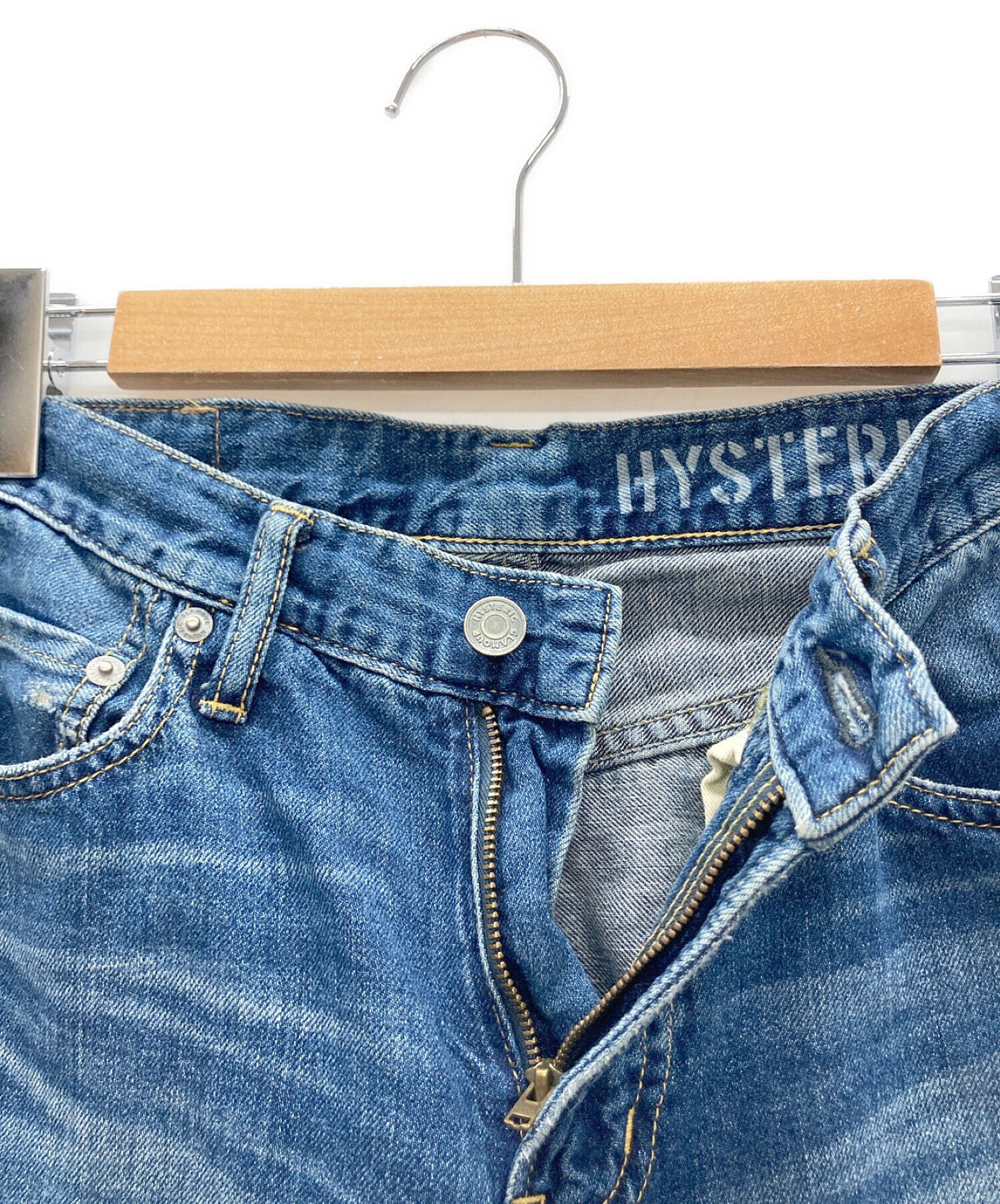 Hysteric Glamour (ヒステリックグラマー) ダメージ加工デニムパンツ サイズ:W28