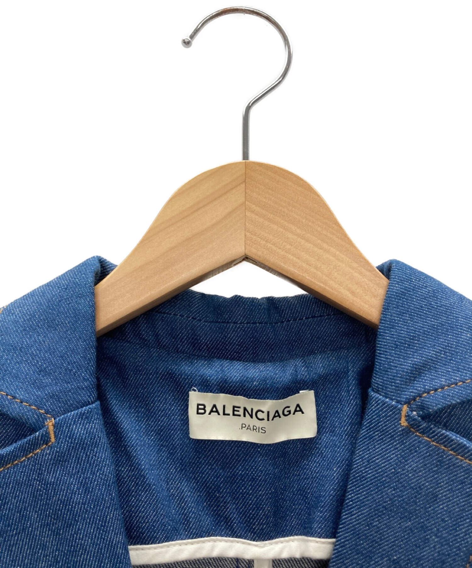 BALENCIAGA (バレンシアガ) テーラードジャケット ブルー サイズ:34