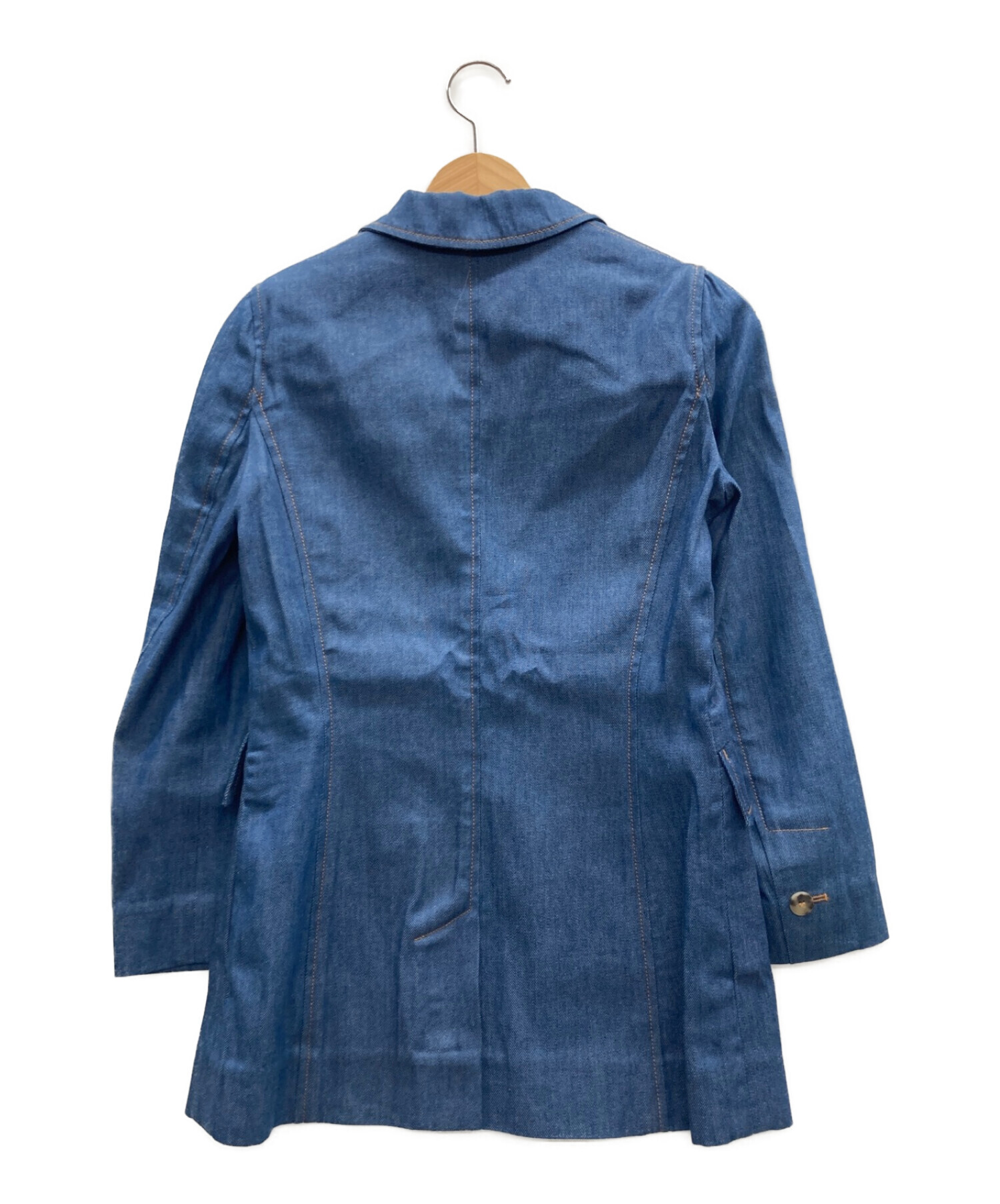 BALENCIAGA (バレンシアガ) テーラードジャケット ブルー サイズ:34