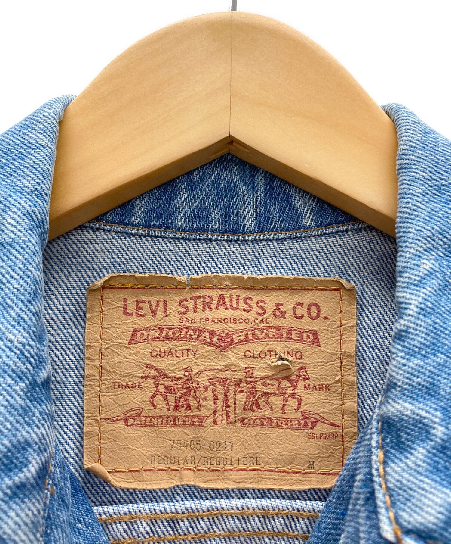 中古・古着通販】LEVI'S (リーバイス) デニムジャケット ブルー サイズ