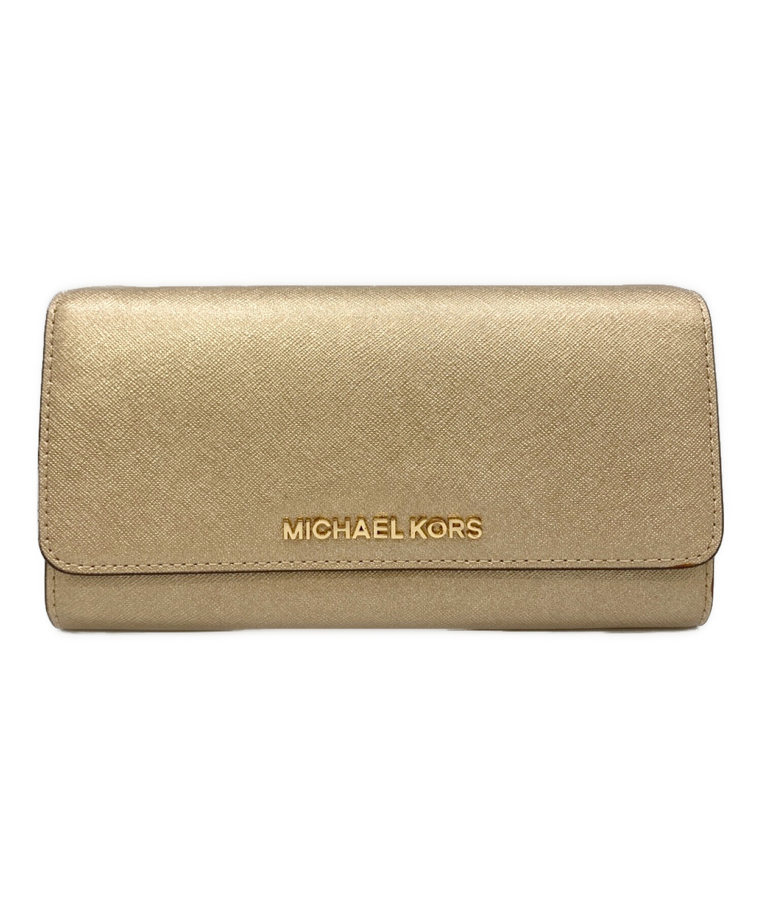 MICHAEL KORS (マイケルコース) ウォレットショルダーバッグ シャンパンゴールド