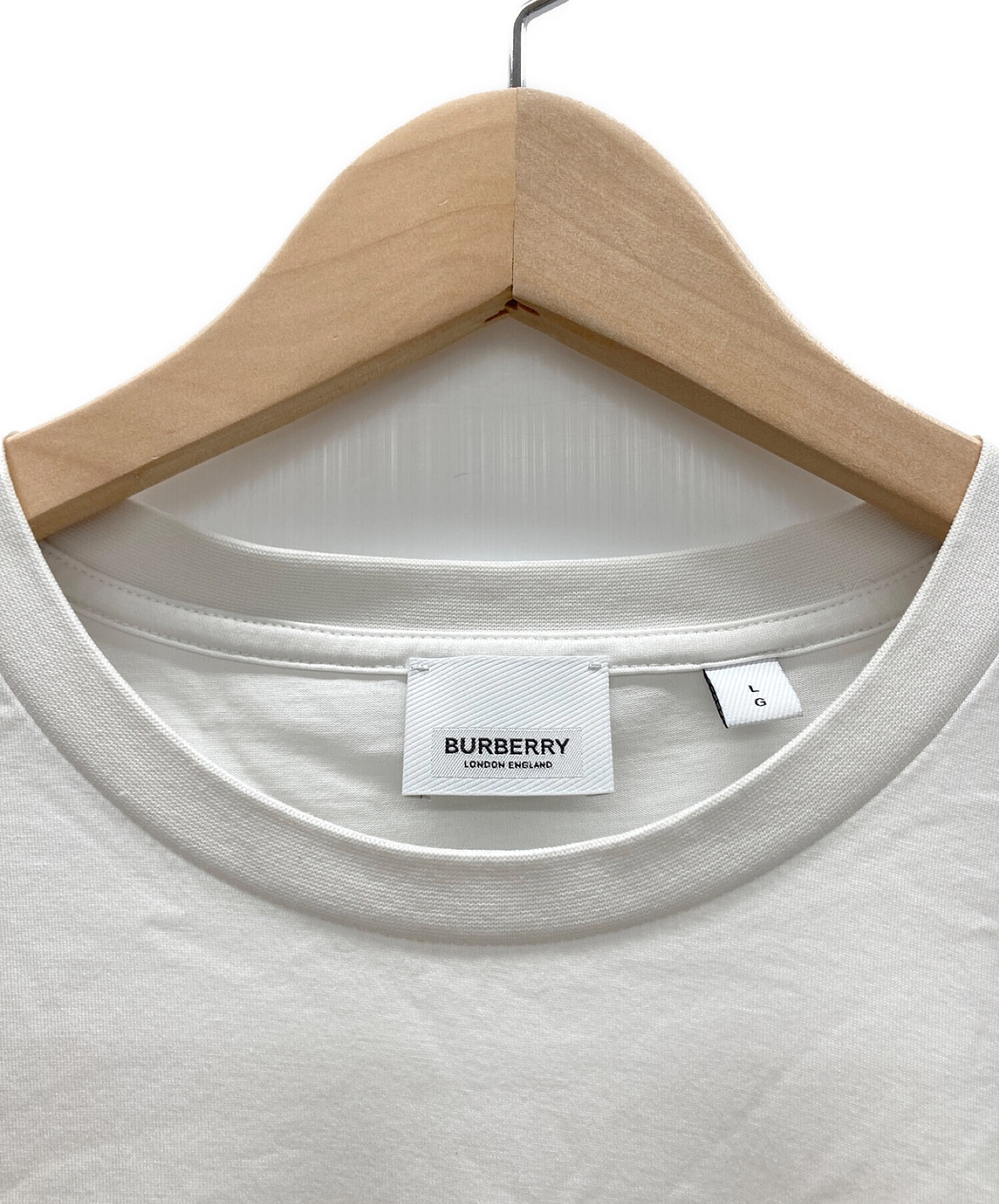 中古・古着通販】BURBERRY (バーバリー) Tシャツ ホワイト サイズ:L｜ブランド・古着通販 トレファク公式【TREFAC  FASHION】スマホサイト