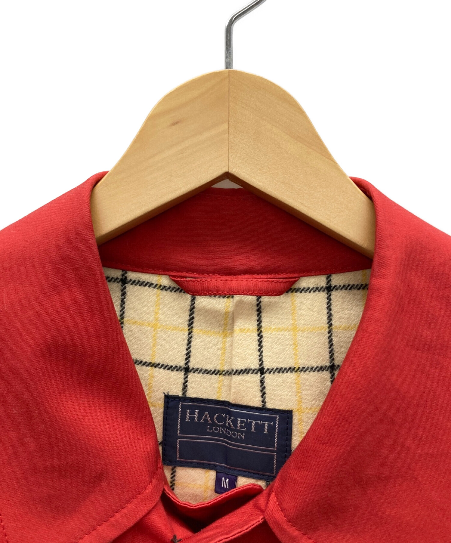 HACKETT (ハケット) ステンカラーコート レッド サイズ:M