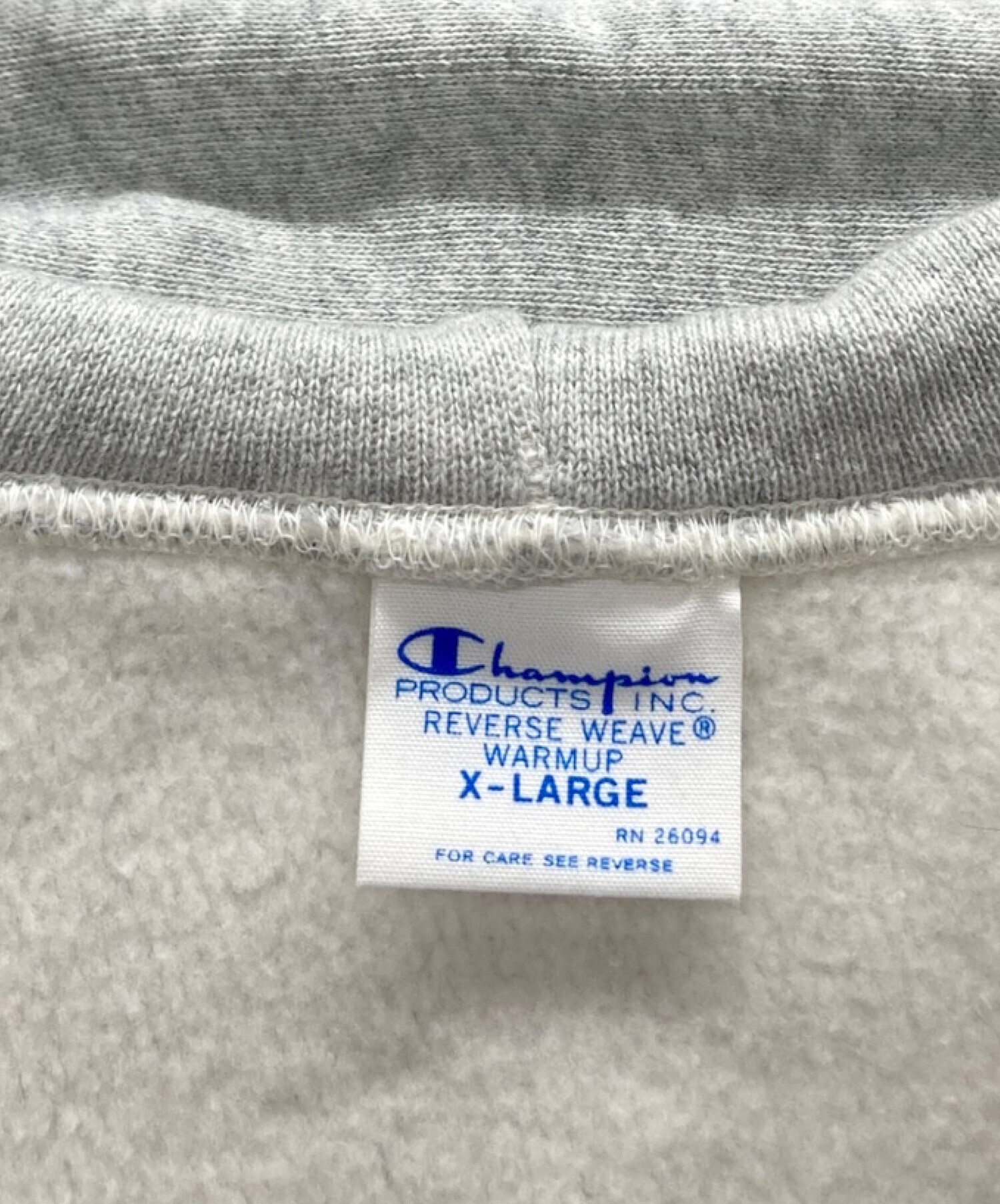 Champion (チャンピオン) リバースウィーブ スウェット ジップ パーカー グレー サイズ:XL