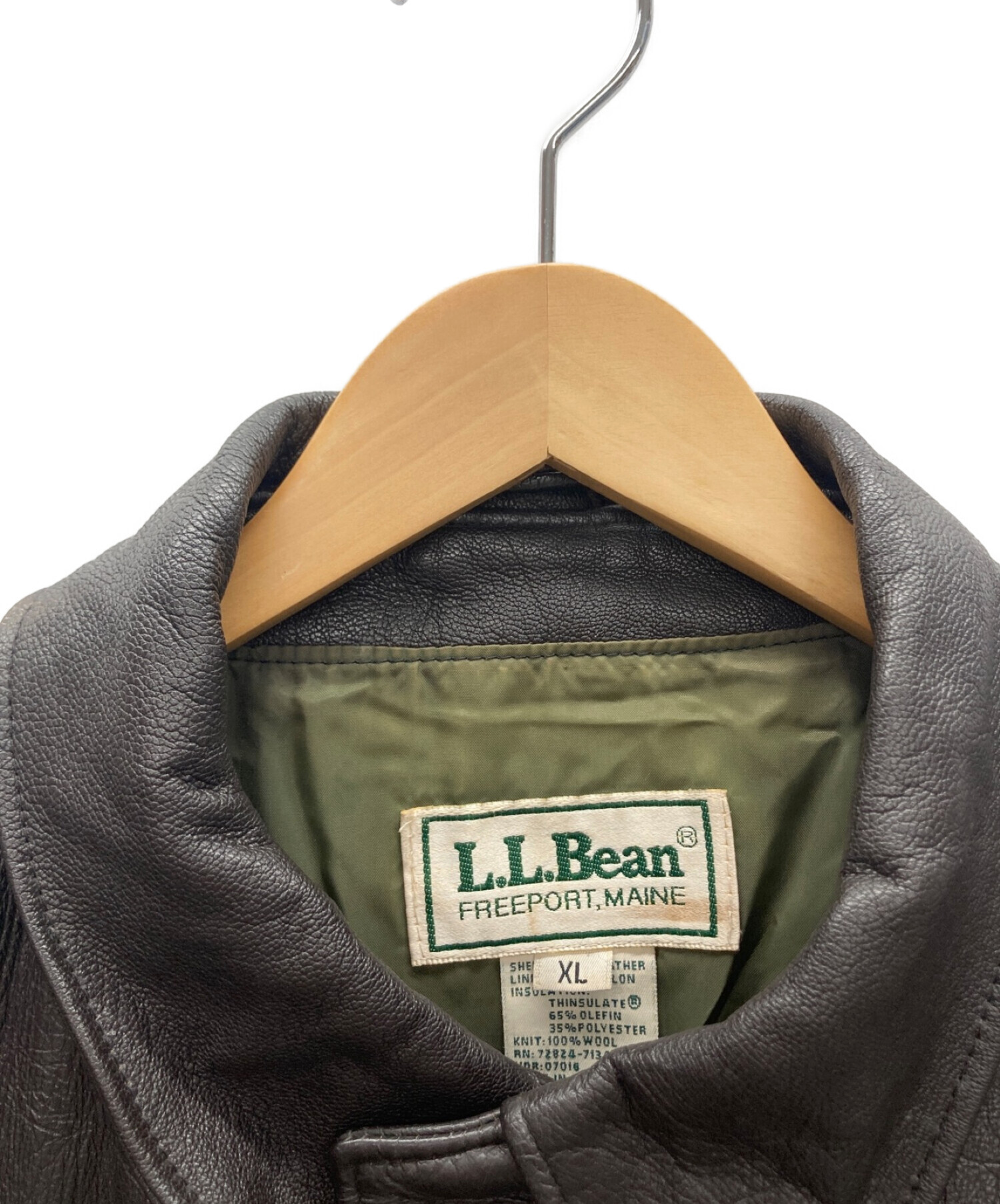 中古・古着通販】L.L.Bean (エルエルビーン) レザージャケット 