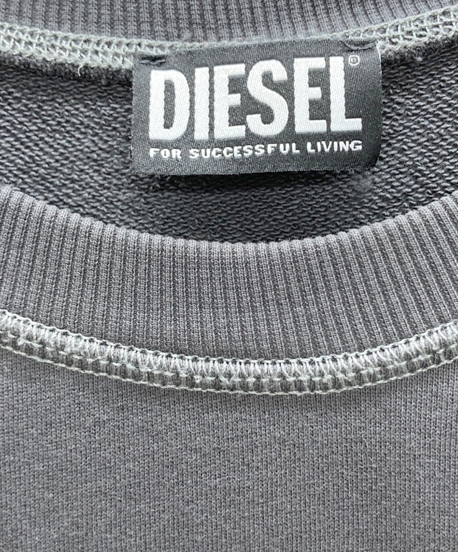 中古・古着通販】DIESEL (ディーゼル) スウェット グレー サイズ:L ...