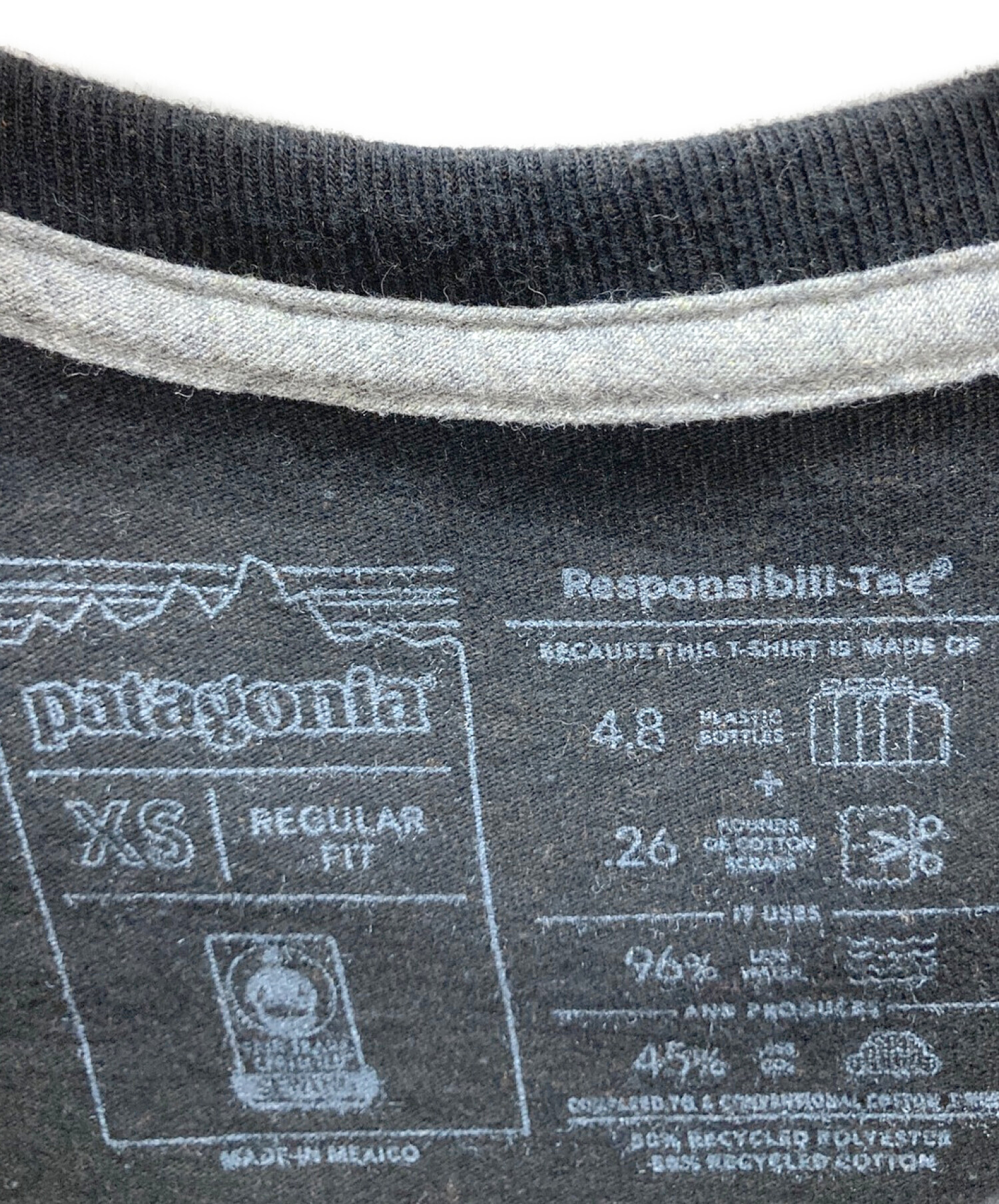 Patagonia (パタゴニア) Tシャツ ブラック サイズ:XS