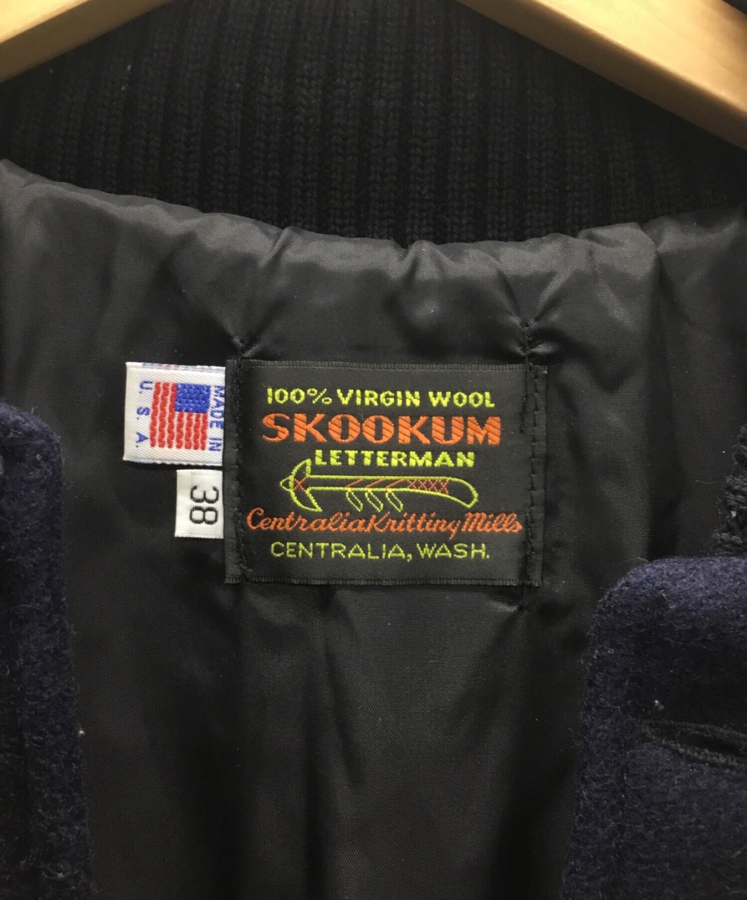 中古・古着通販】skookum (スクーカム) スタジャン ネイビー サイズ:38