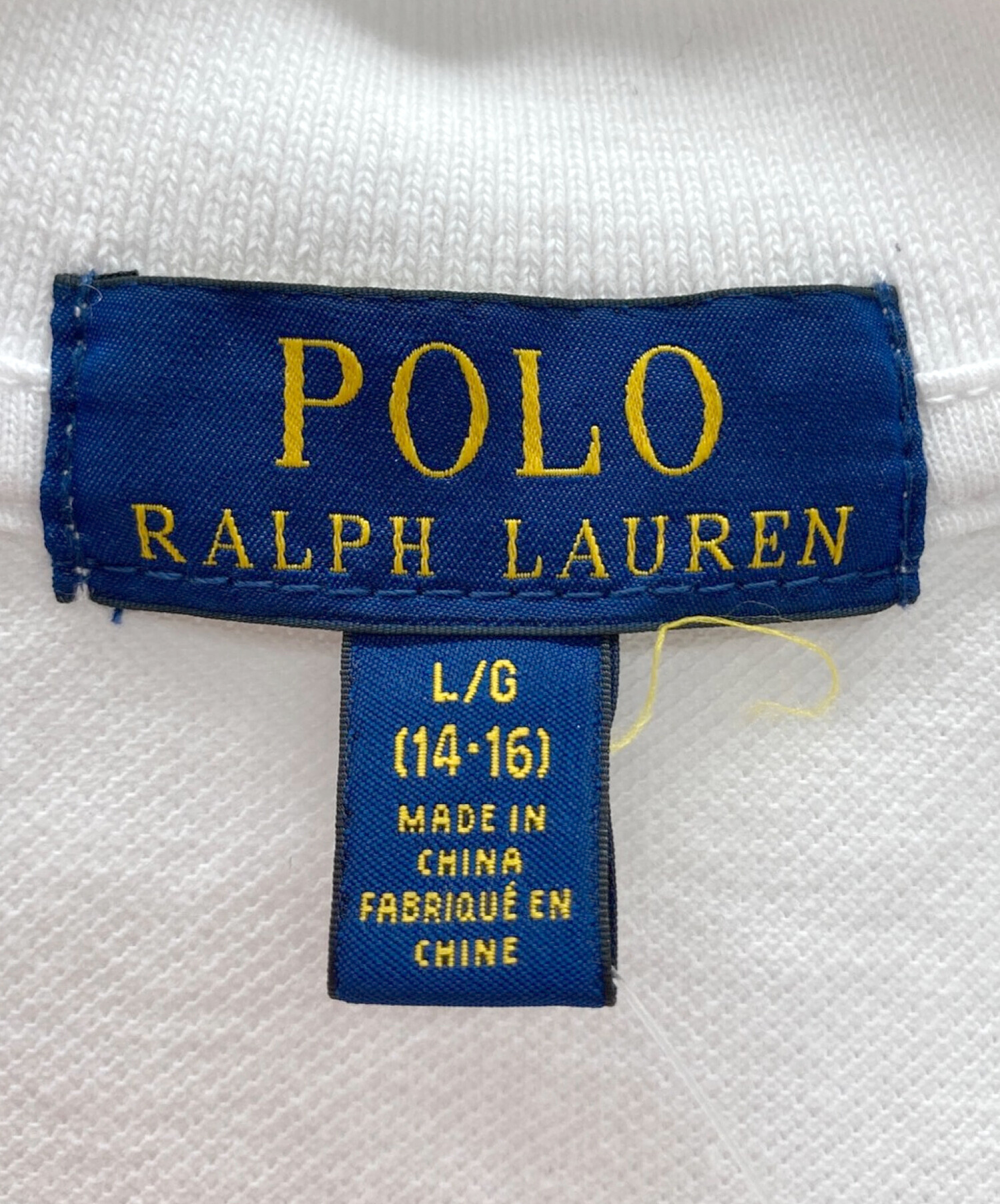 POLO RALPH LAUREN (ポロ・ラルフローレン) ポロシャツ ホワイト サイズ:L 未使用品