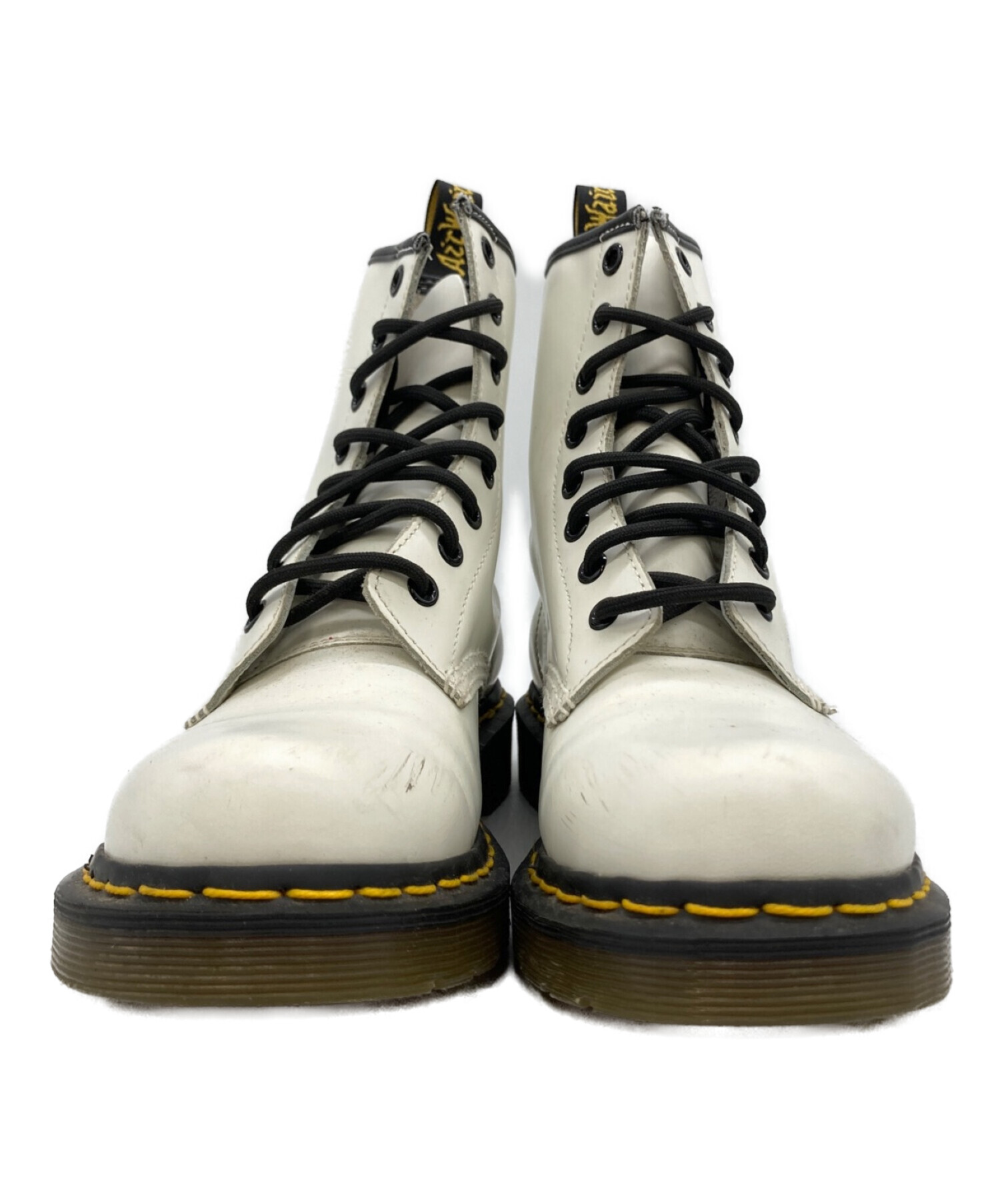 Dr.Martens (ドクターマーチン) 8ホールブーツ ホワイト×ブラック サイズ:UK4