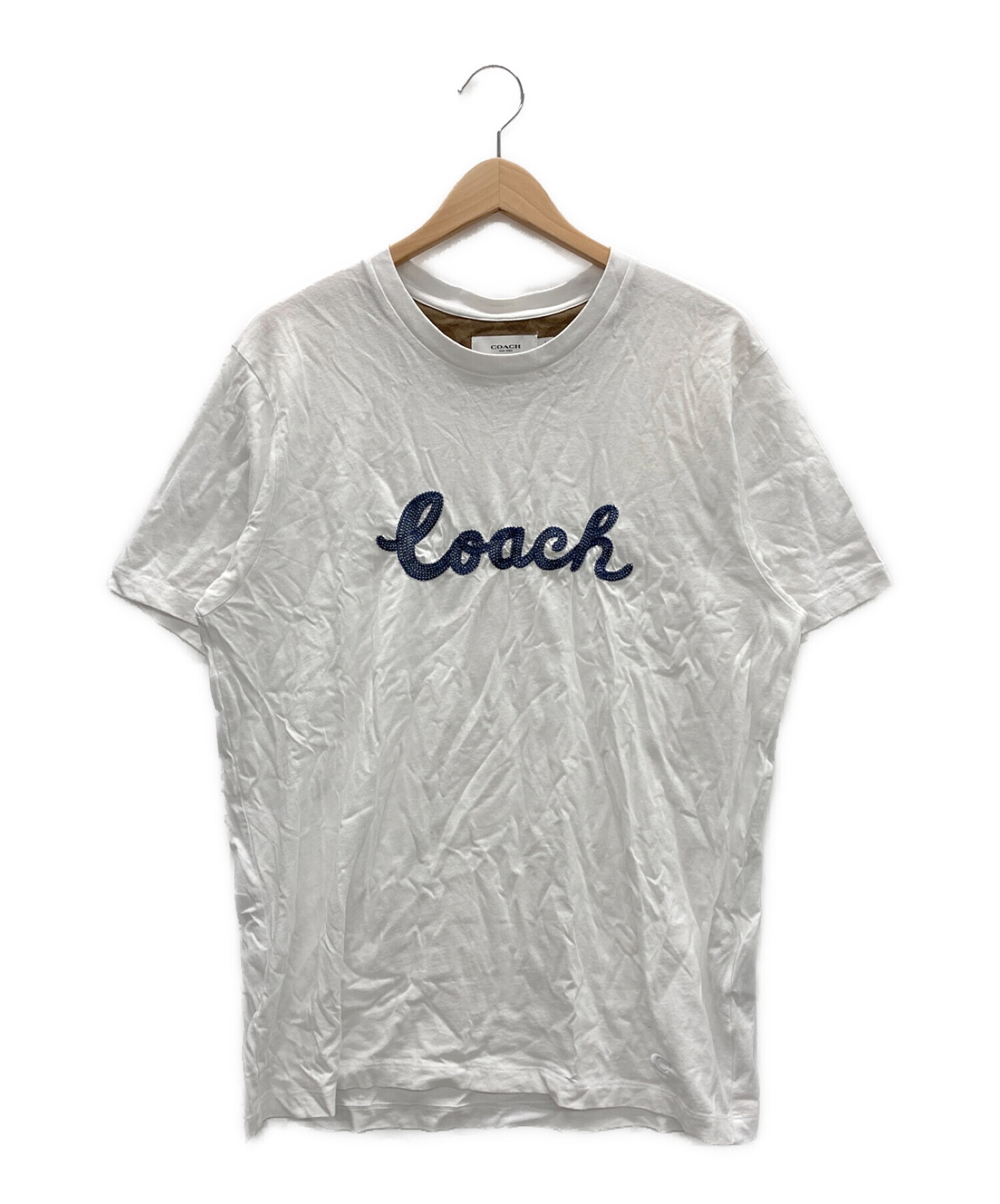 超安い】 ☆新品☆COACH(コーチ)☆レディース半袖Tシャツホワイト