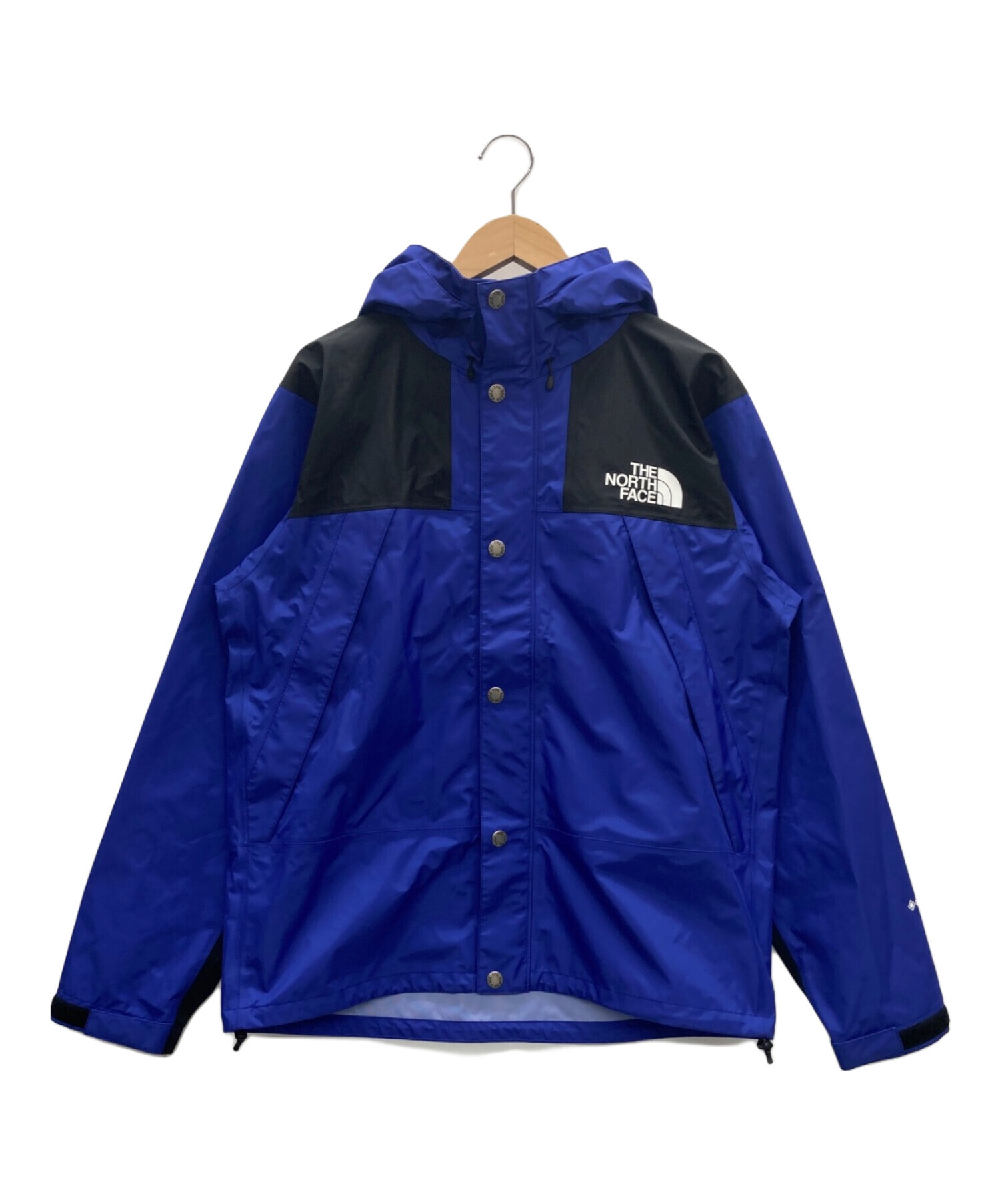 THE NORTH FACE (ザ ノース フェイス) マウンテンレインテックスジャケット ブルー×ブラック サイズ:L