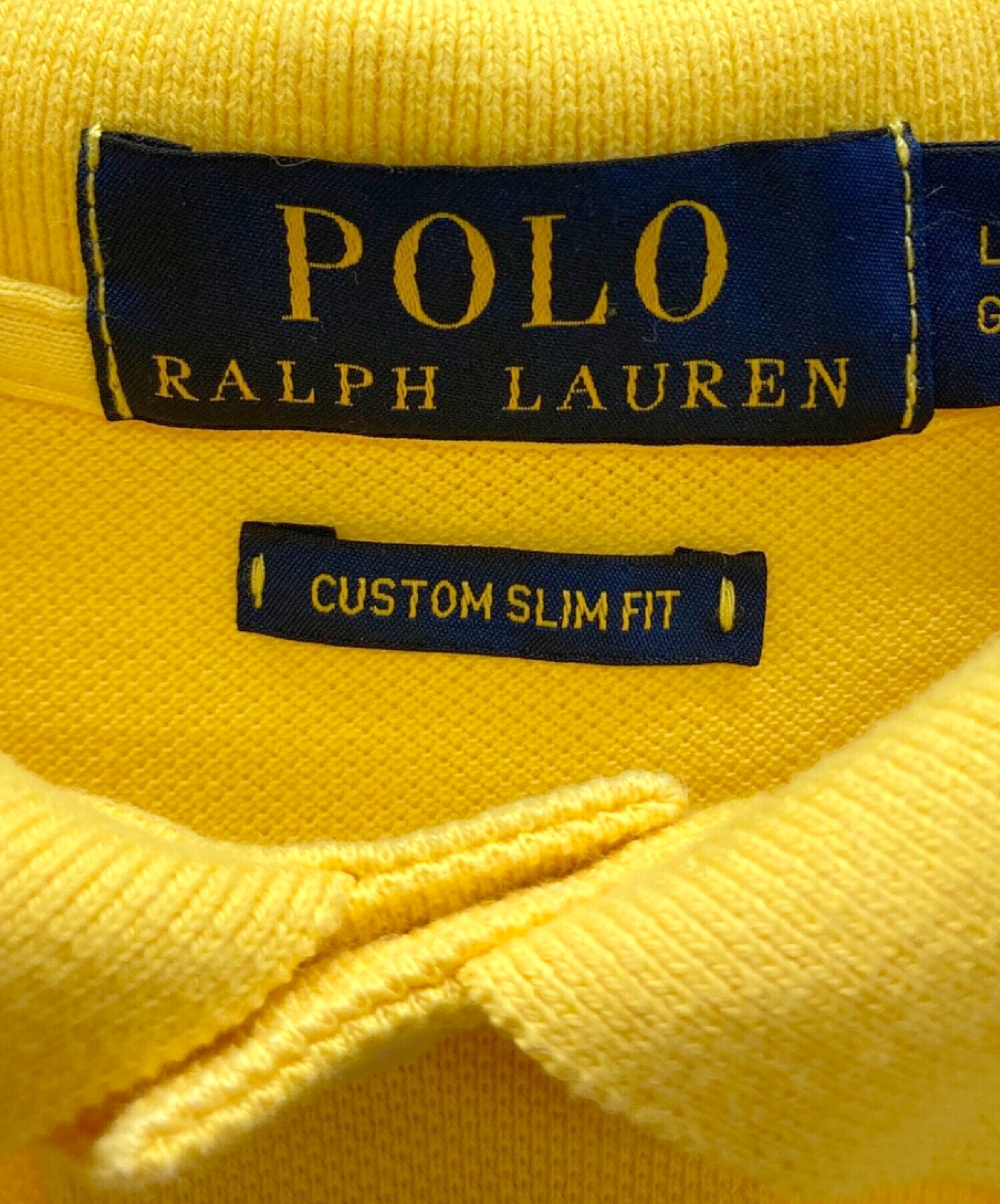 POLO RALPH LAUREN (ポロ・ラルフローレン) ポロシャツ イエロー サイズ:L