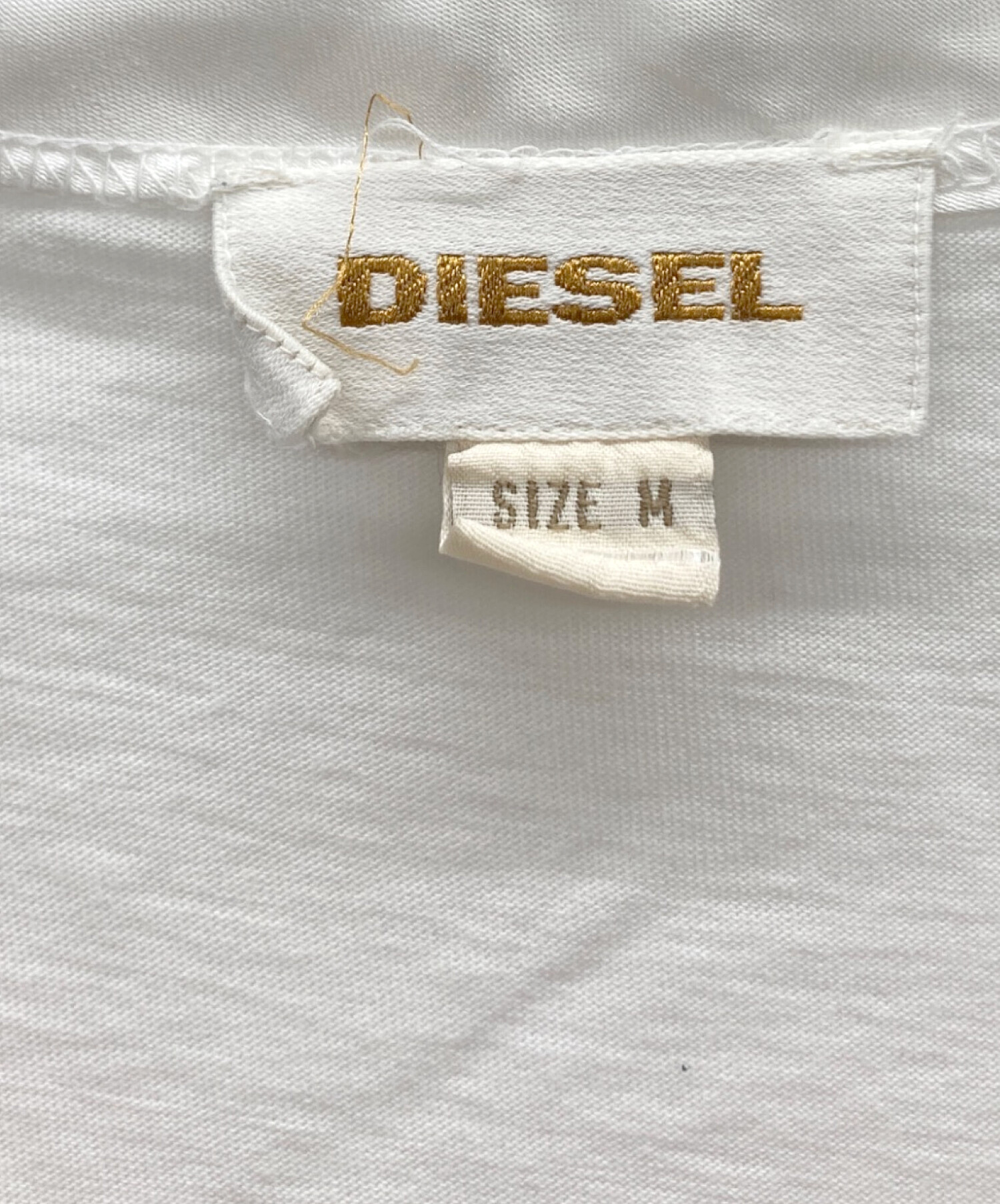 DIESEL (ディーゼル) VネックTシャツ ホワイト サイズ:M