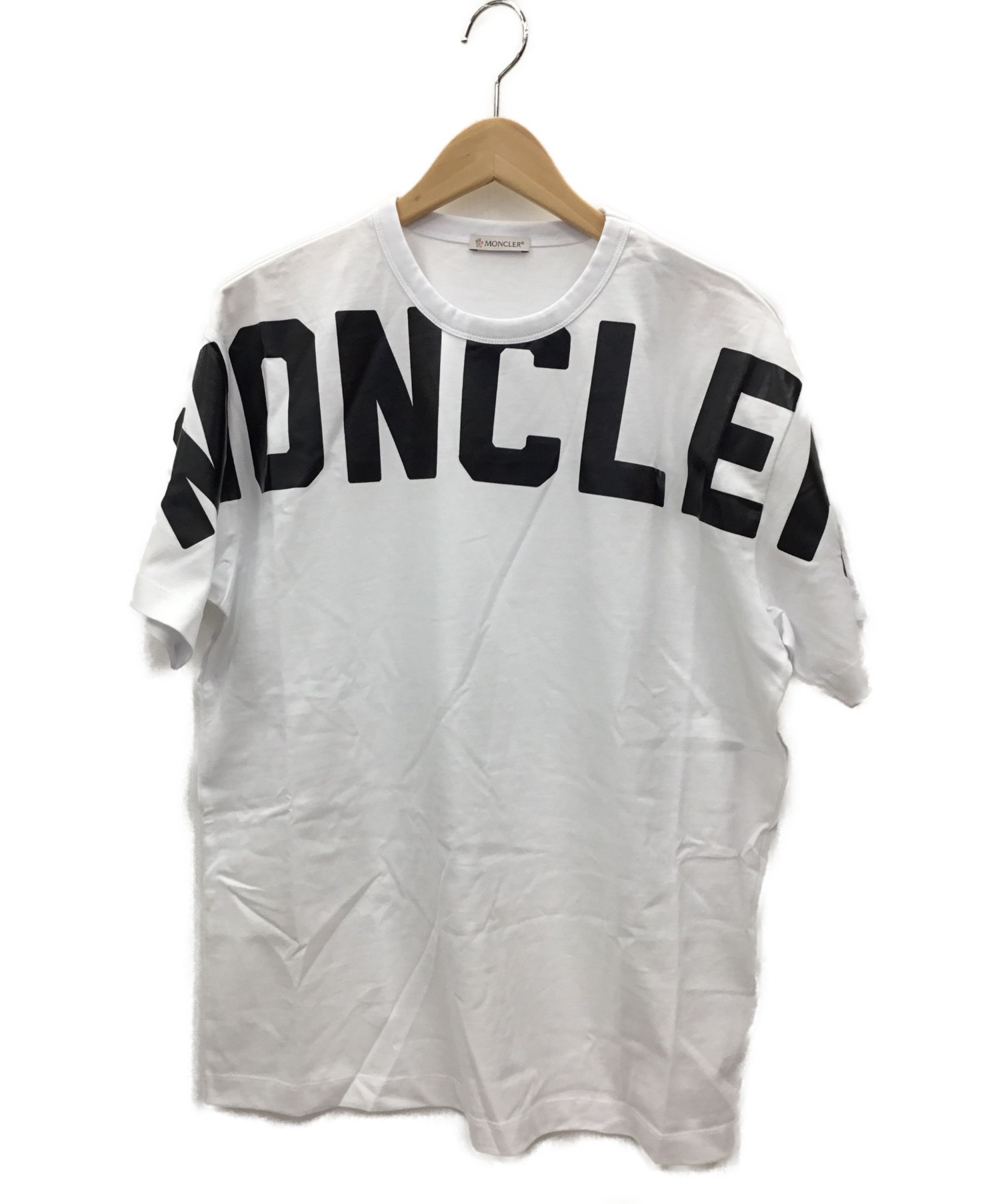 中古・古着通販】MONCLER (モンクレール) Tシャツ ホワイト サイズ:M