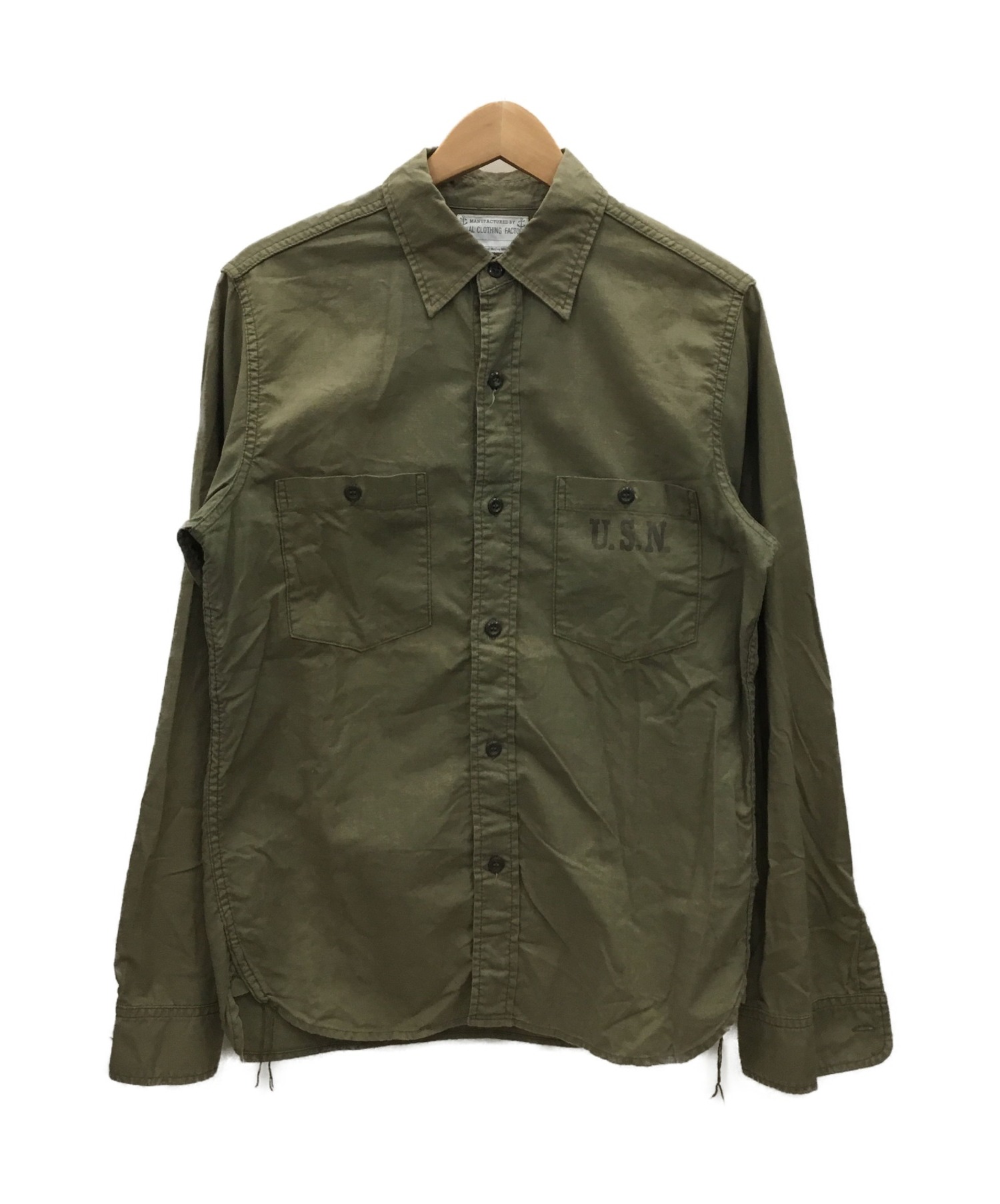 THE REAL McCOYS (ザ リアルマッコイズ) N-3 UTILITY SHIRT オリーブ サイズ:ｰ 春夏物