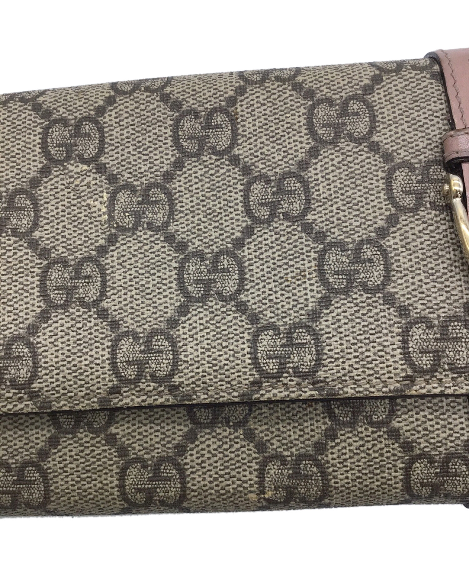 GUCCI (グッチ) ニースGGロングウォレット ピンク サイズ:-