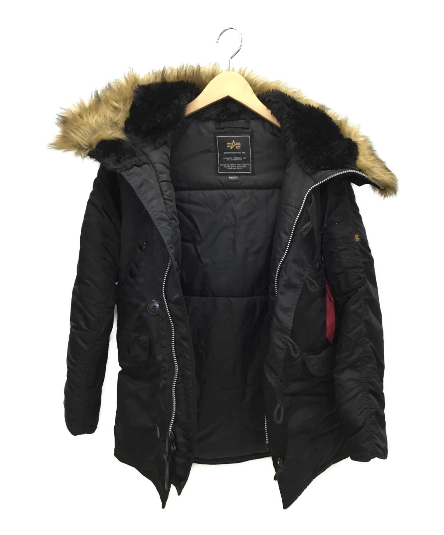 ALPHA (アルファ) N-3Bジャケット ブラック サイズ:M
