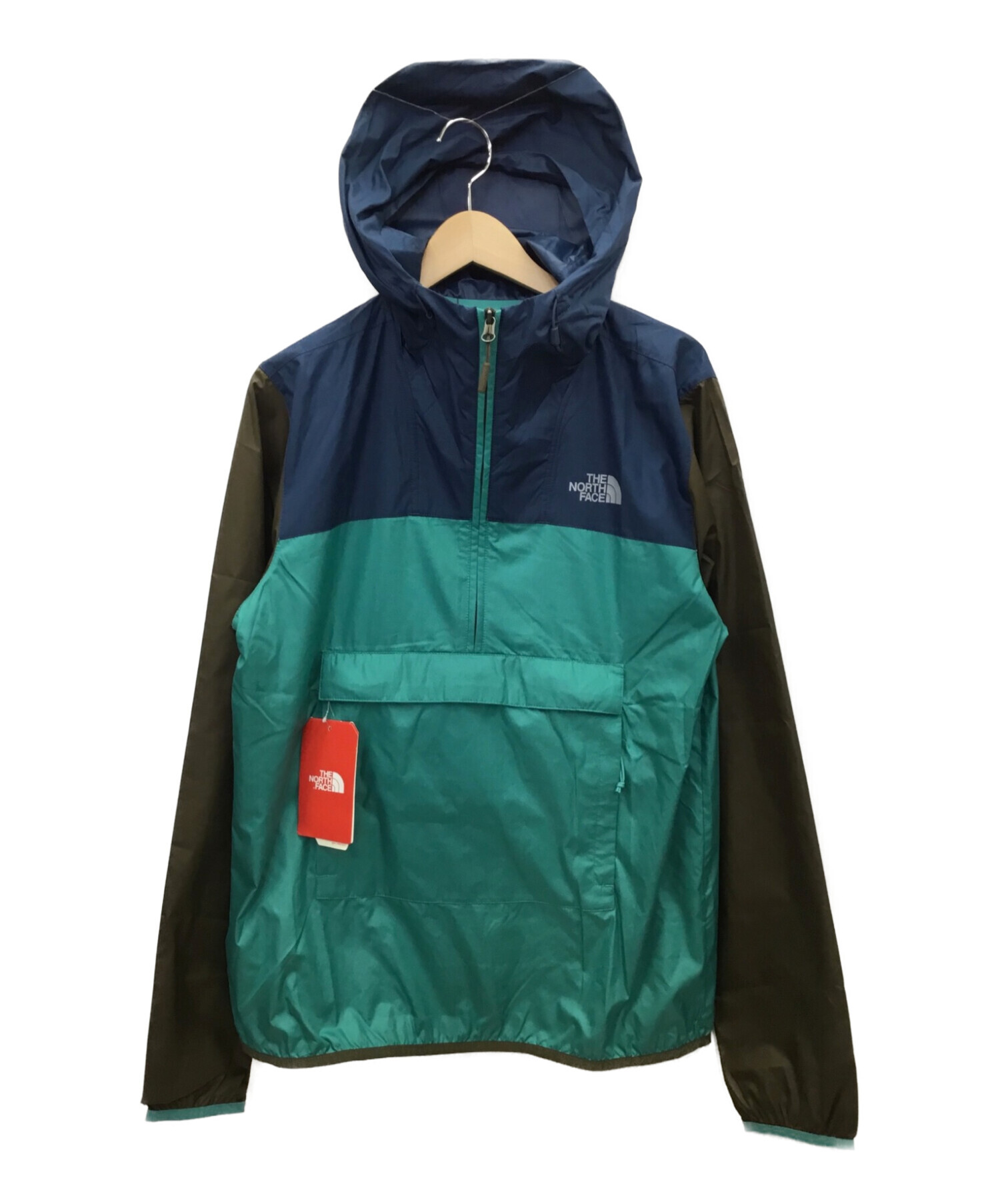 THE NORTH FACE (ザ ノース フェイス) アノラックパーカー ブルー×グリーン サイズ:S 未使用品