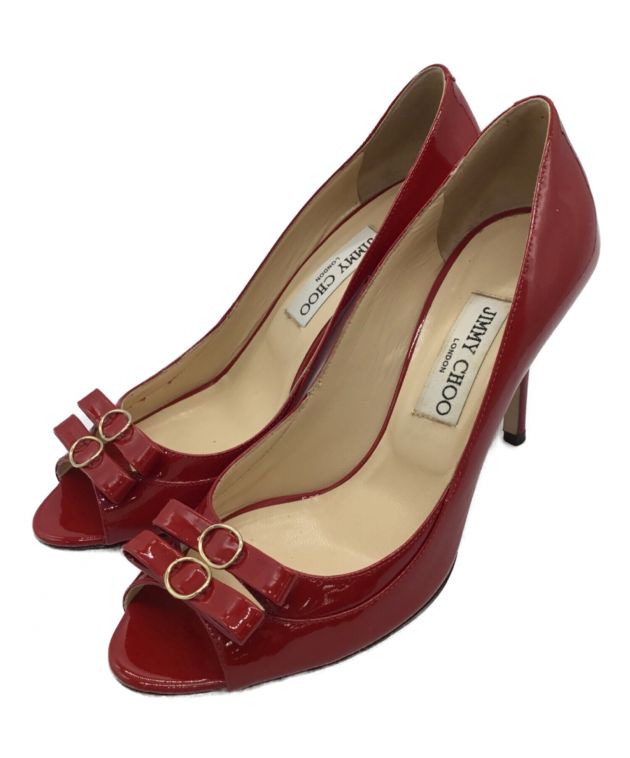 中古・古着通販】JIMMY CHOO (ジミーチュウ) パンプス レッド サイズ:38（イギリス）｜ブランド・古着通販 トレファク公式【TREFAC  FASHION】スマホサイト