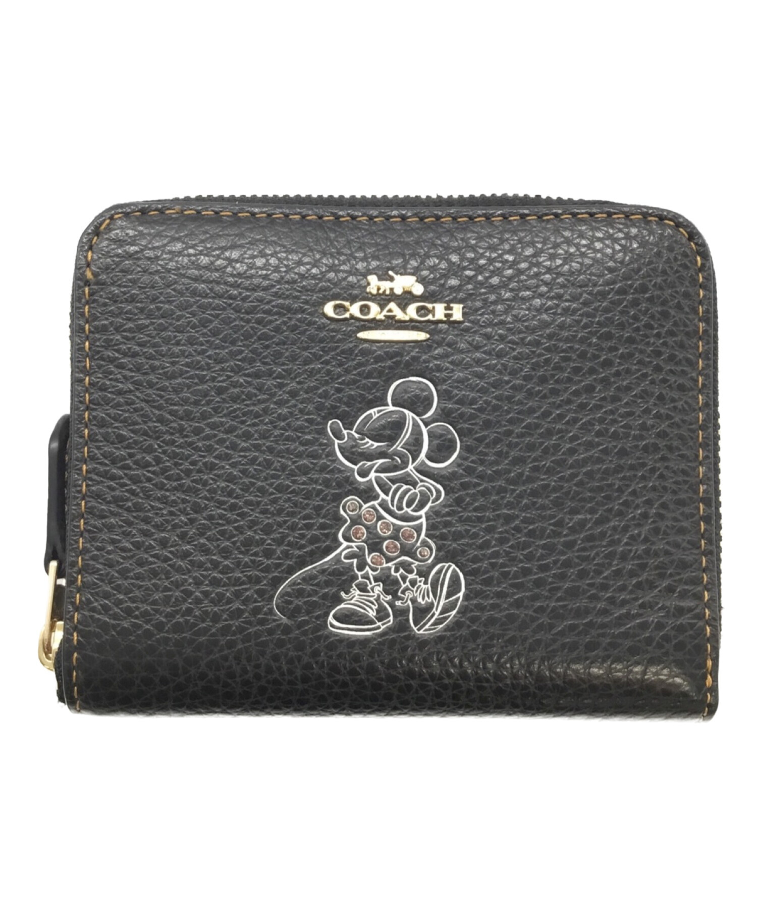 COACH × disney (コーチ × ディズニー) 2つ折り財布 ブラック サイズ:-