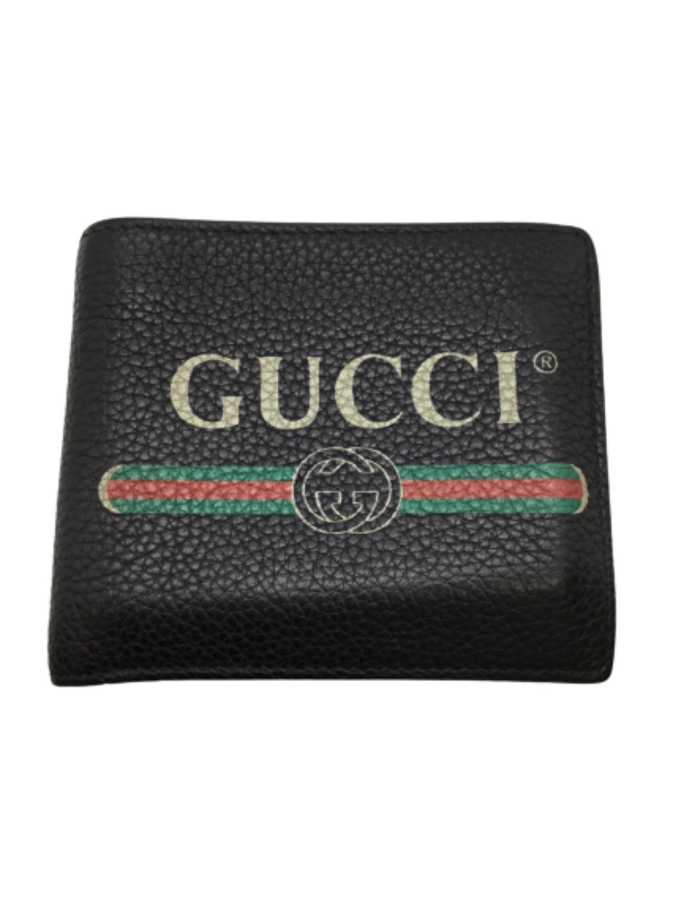 中古・古着通販】GUCCI (グッチ) 2つ折り財布 ブラック｜ブランド