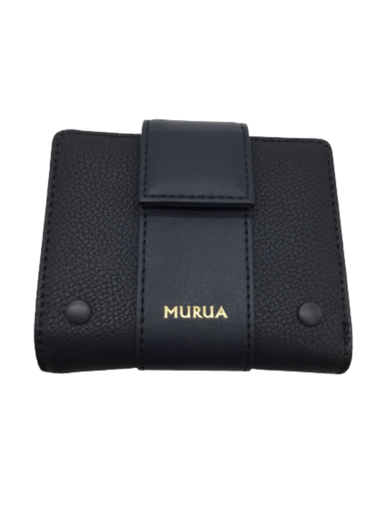 中古・古着通販】MURUA (ムルーア) 2つ折り財布 ネイビー 未使用品