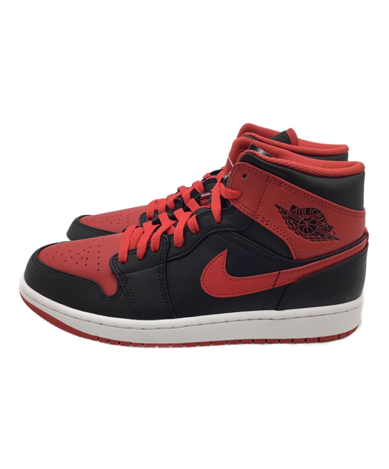 NIKE (ナイキ) AIR JORDAN 1 MID レッド サイズ:27.0 未使用品