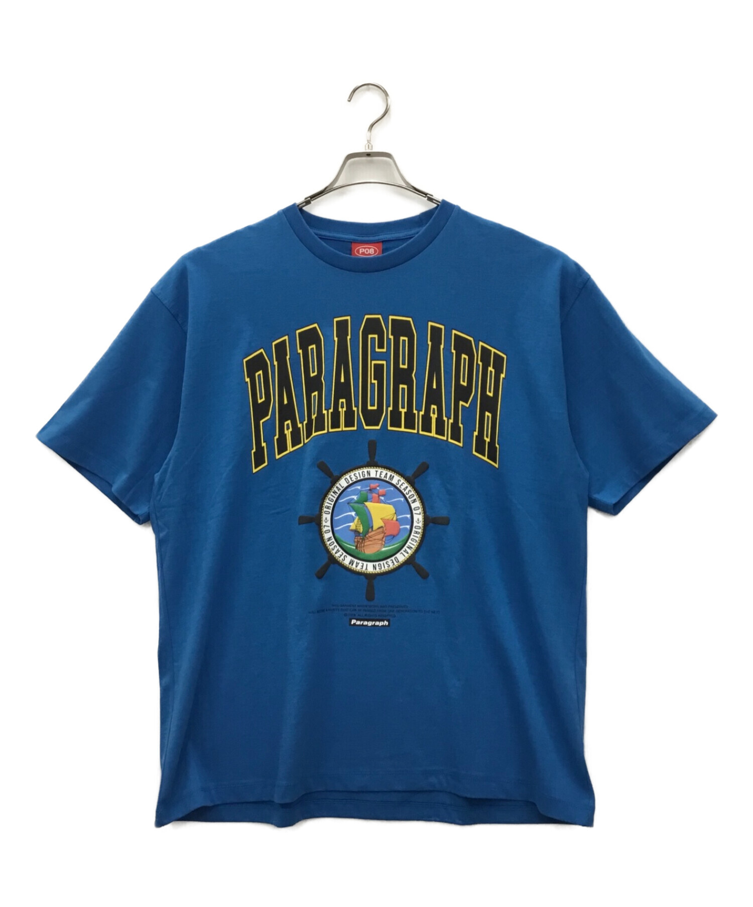 Paragraph (パラグラフ) 半袖Tシャツ スカイブルー サイズ:2 未使用品