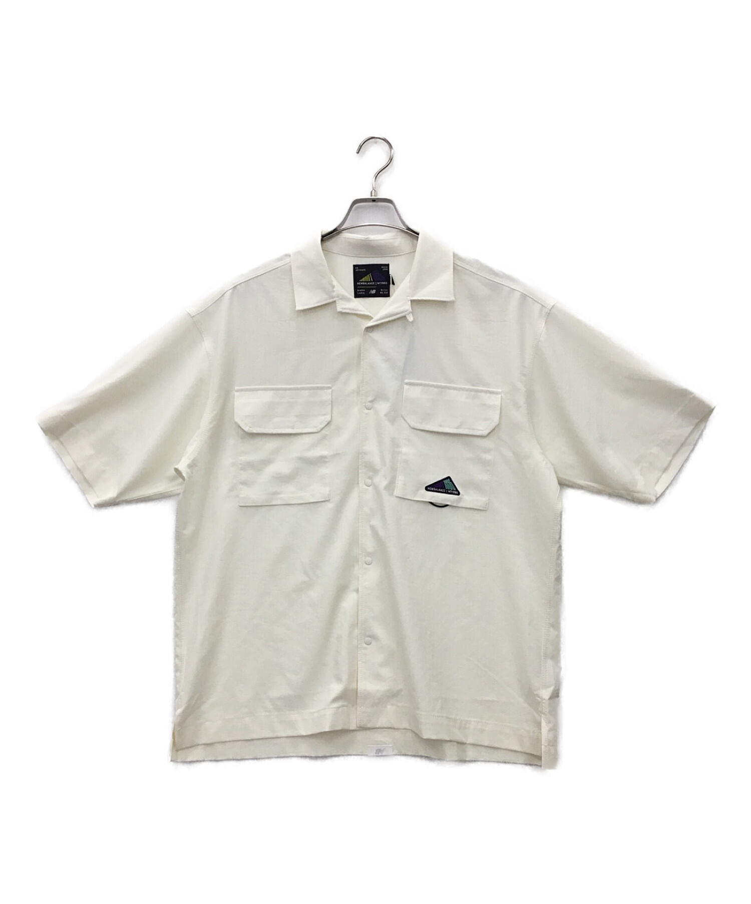 NEW BALANCE (ニューバランス) ショートスリーブシャツ ホワイト サイズ:L 未使用品