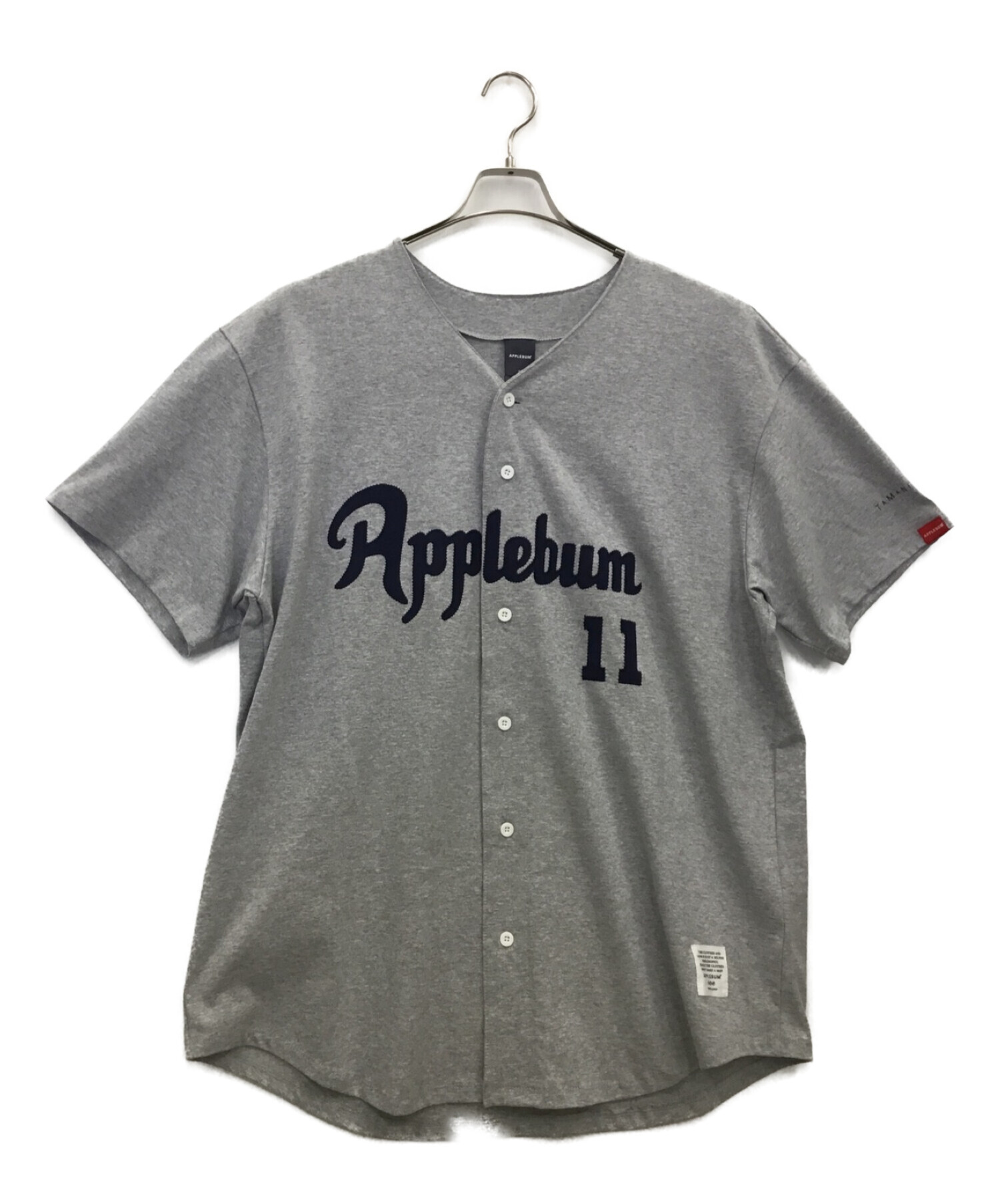 APPLEBUM (アップルバム) ベースボールシャツ グレー サイズ:XL 未使用品