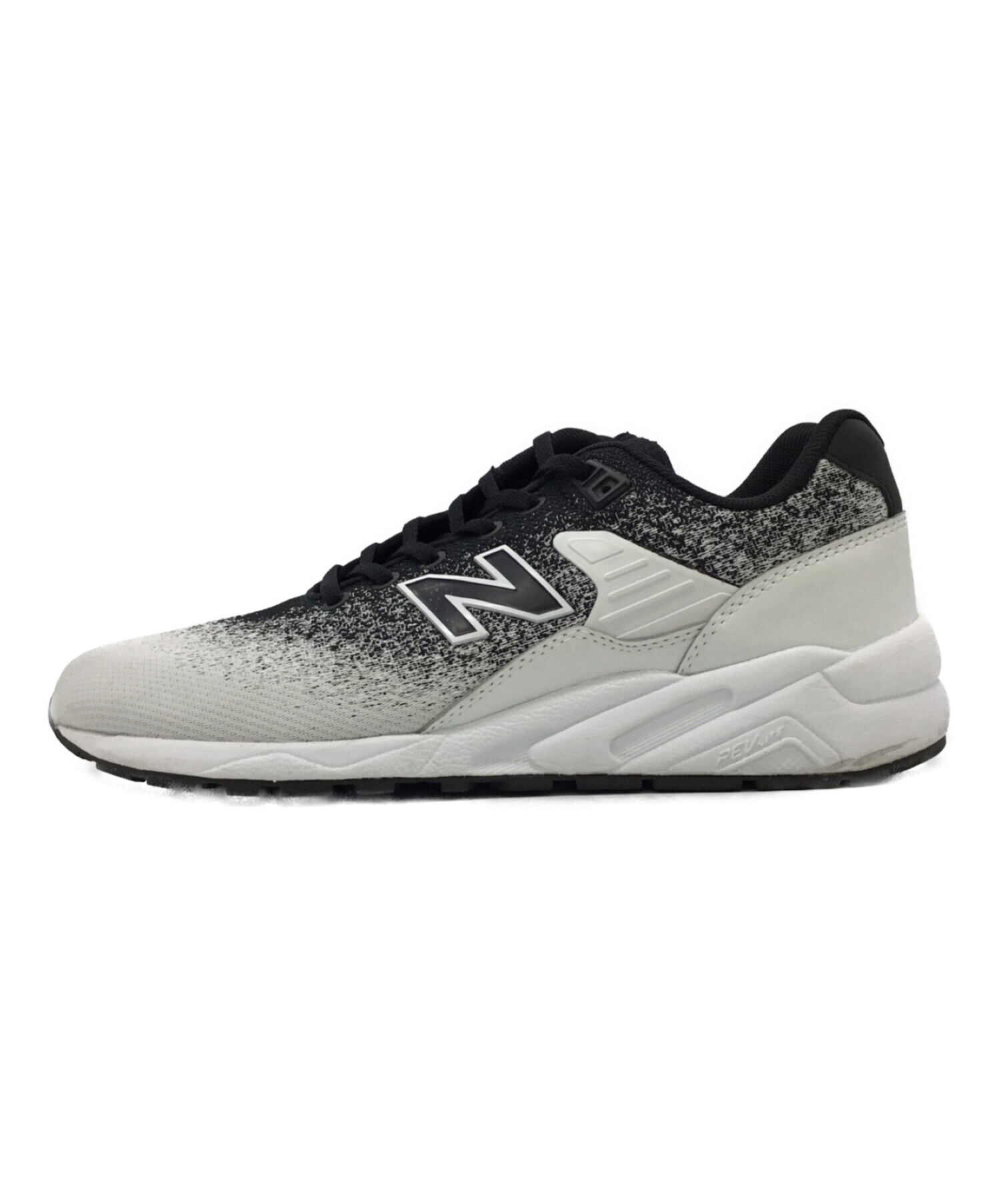 NEW BALANCE (ニューバランス) スニーカー ホワイト×ブラック サイズ:27.5cm