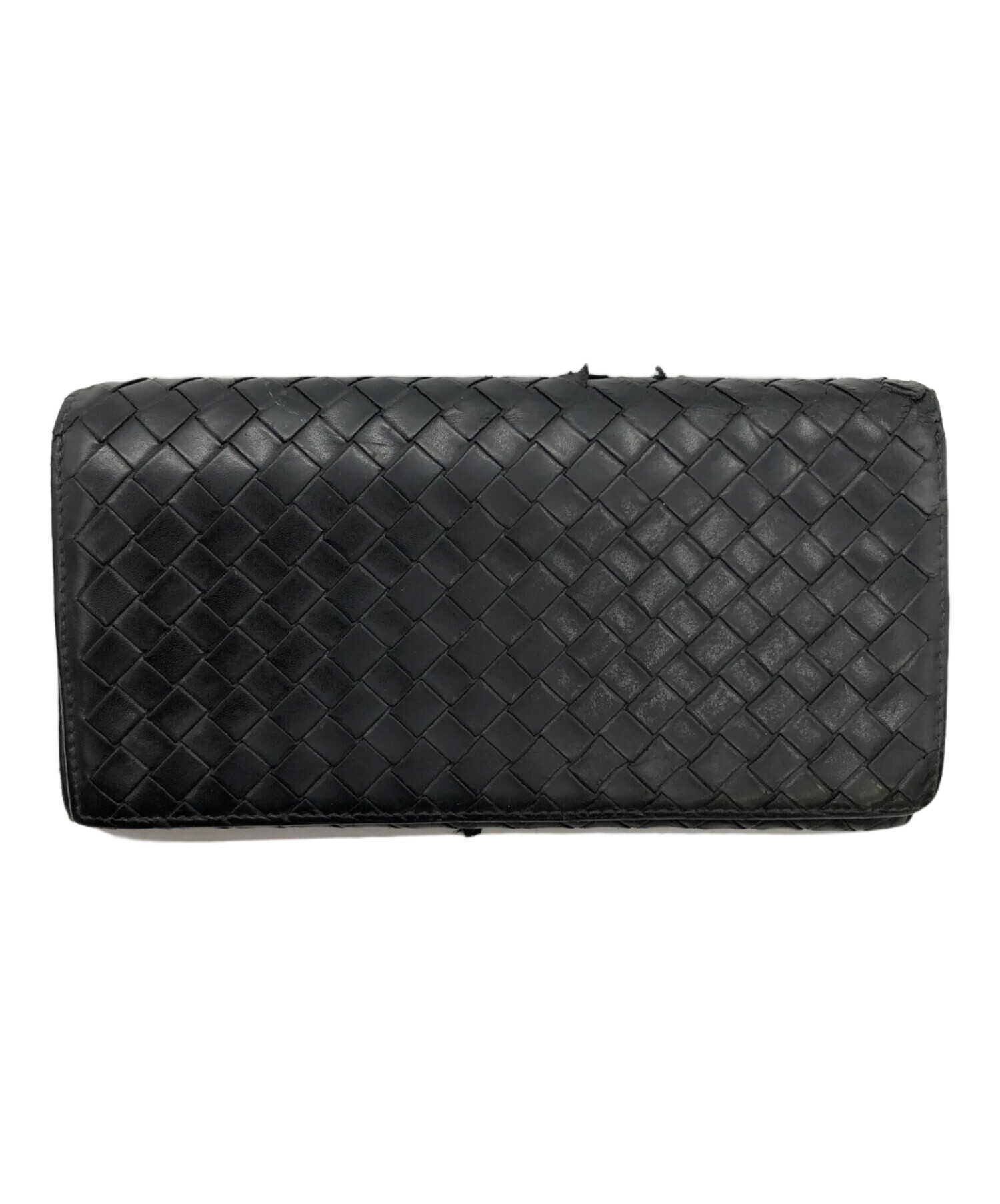 中古・古着通販】BOTTEGA VENETA (ボッテガベネタ) 長財布 ブラック｜ブランド・古着通販 トレファク公式【TREFAC  FASHION】スマホサイト