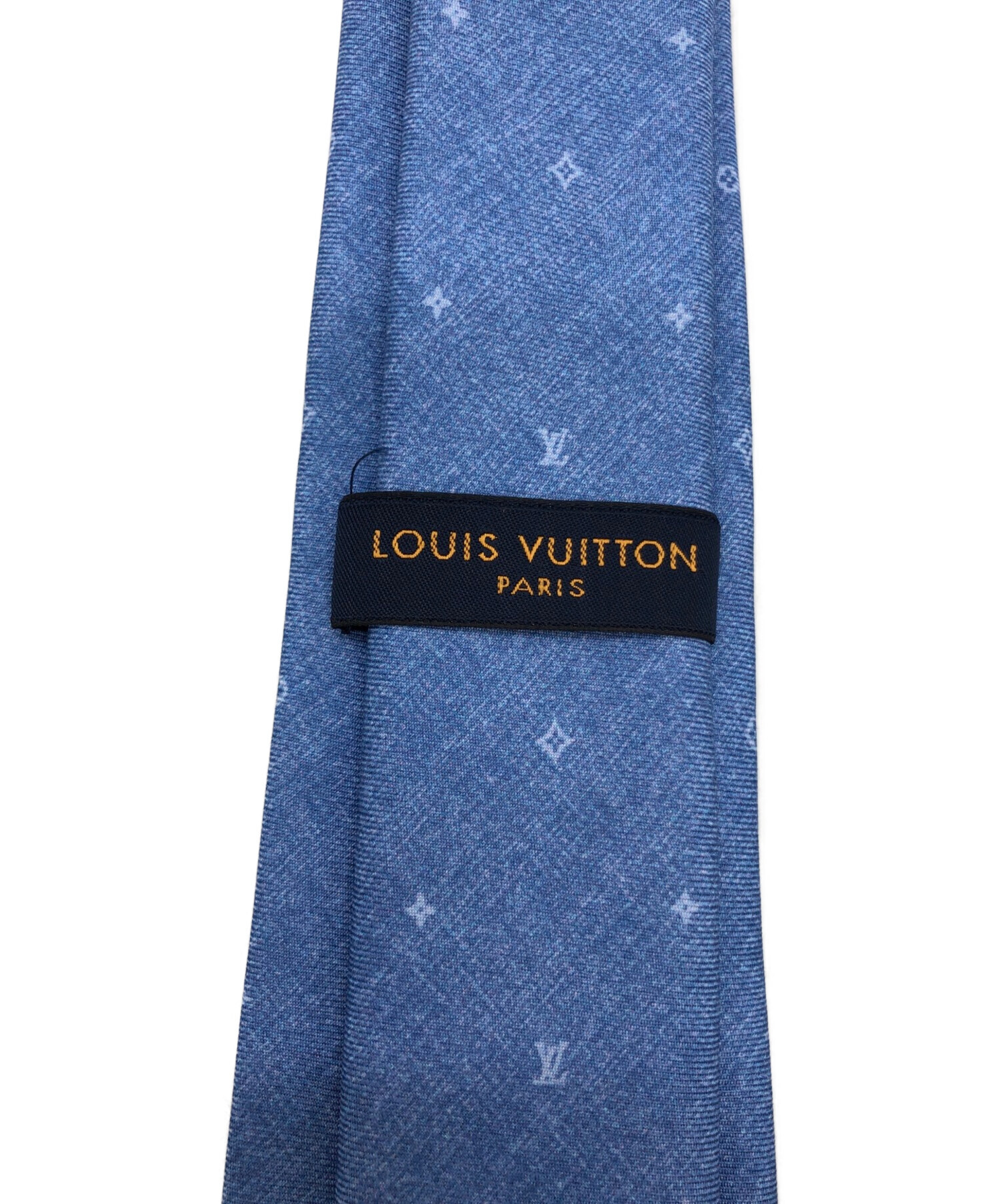 LOUIS VUITTON (ルイ ヴィトン) ネクタイ･コンステレーションデニム7CM ブルーシエル サイズ:7CM