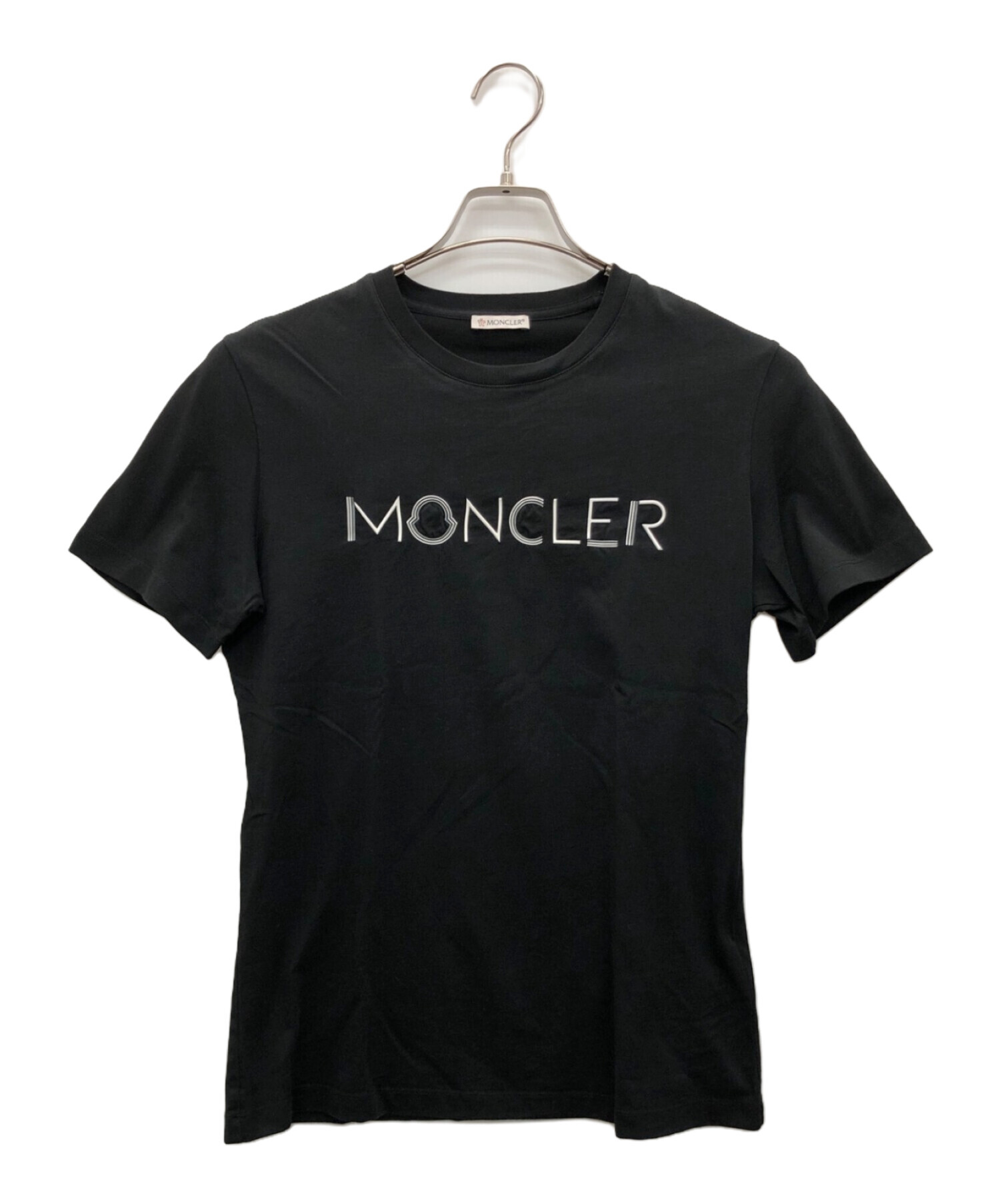 本物MONCLER モンクレール Tシャツ ブラック Sサイズ トップス