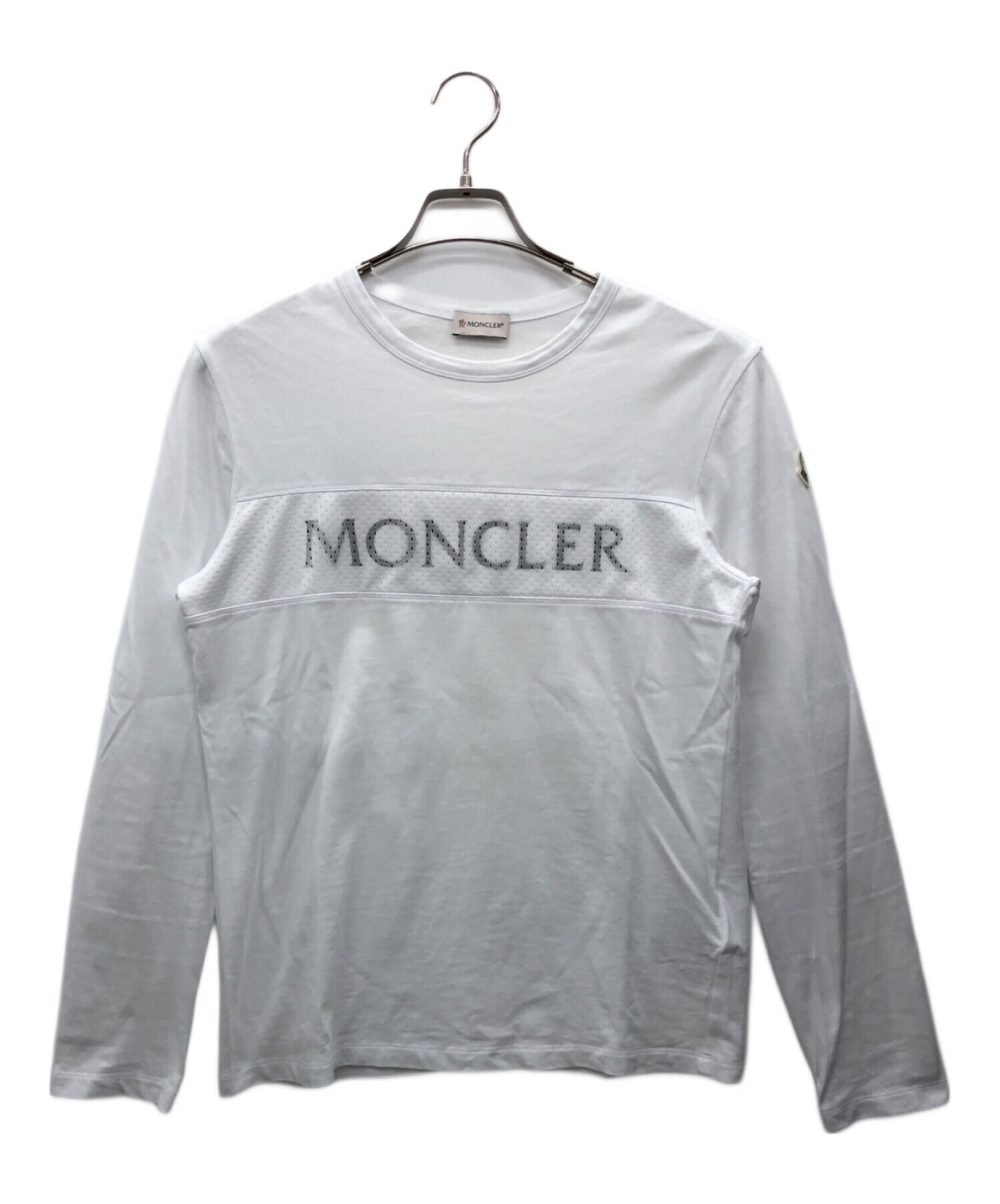 MONCLER (モンクレール) 長袖Tシャツ ホワイト サイズ:S