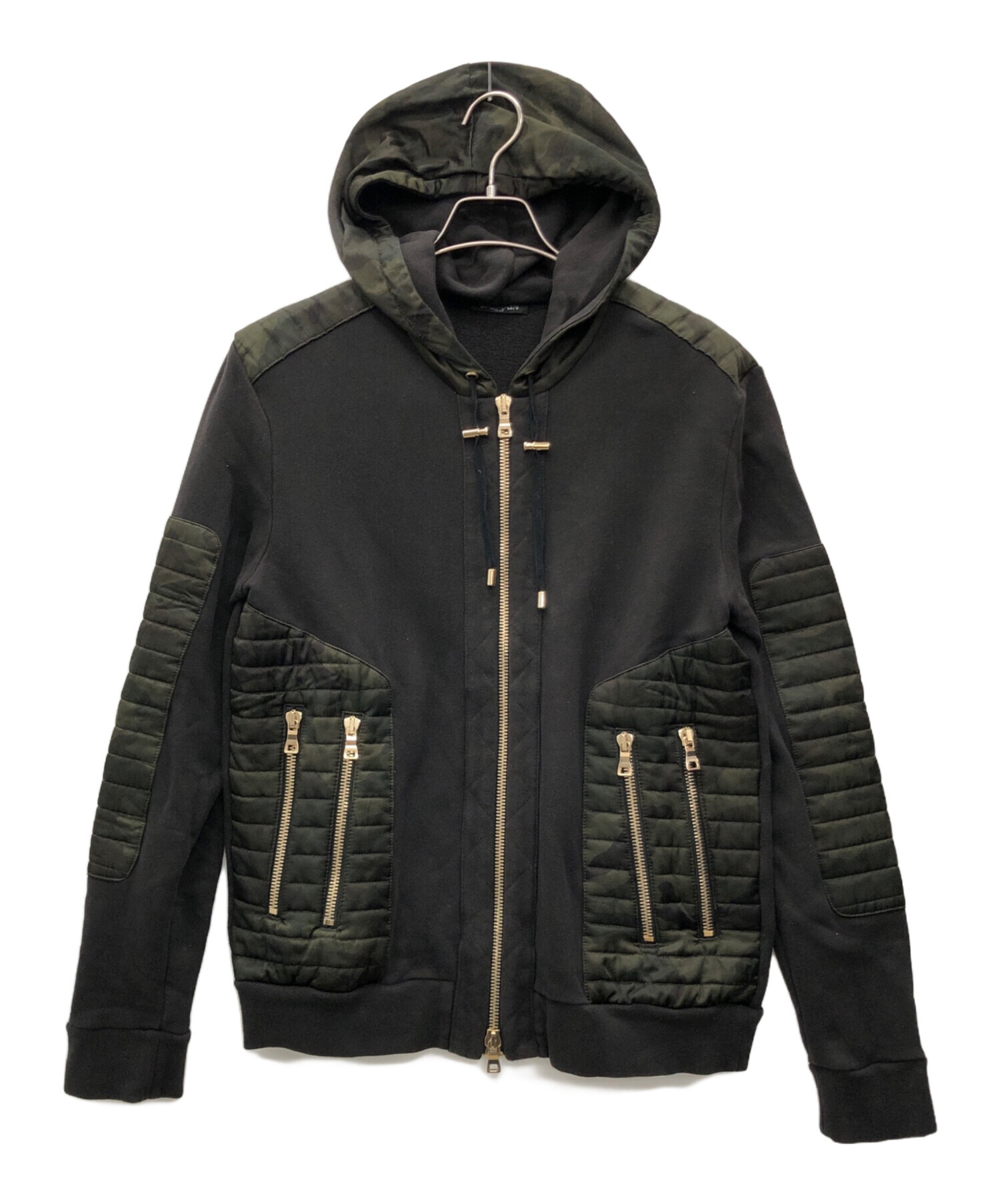 中古・古着通販】BALMAIN (バルマン) ジップパーカー ブラック サイズ:M｜ブランド・古着通販 トレファク公式【TREFAC  FASHION】スマホサイト