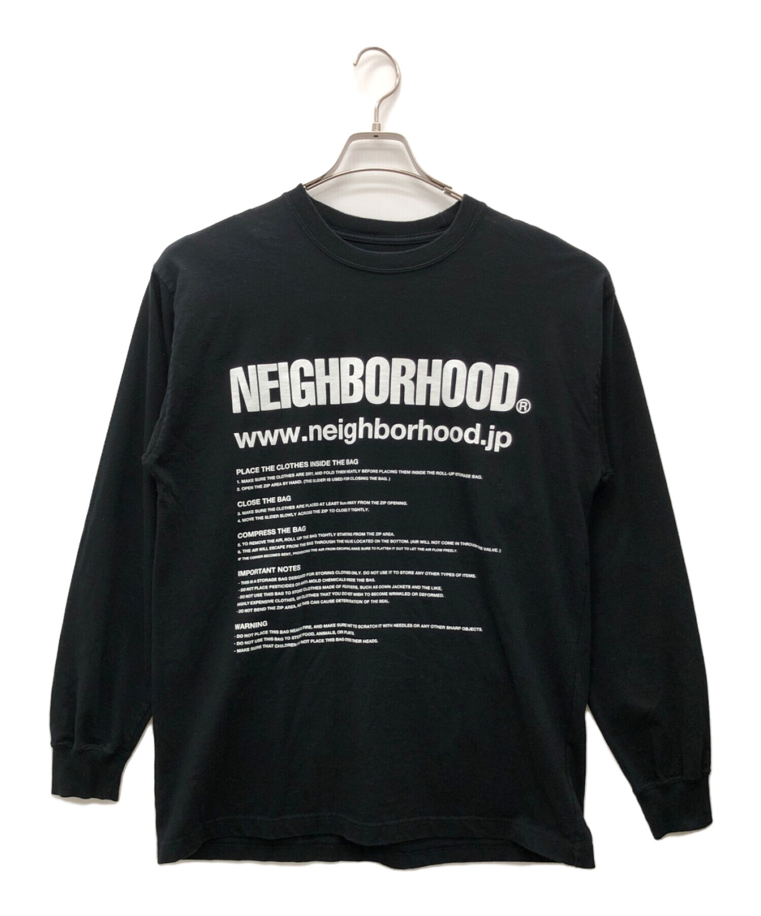 NEIGHBORHOOD (ネイバーフッド) 長袖Tシャツ ブラック サイズ:M