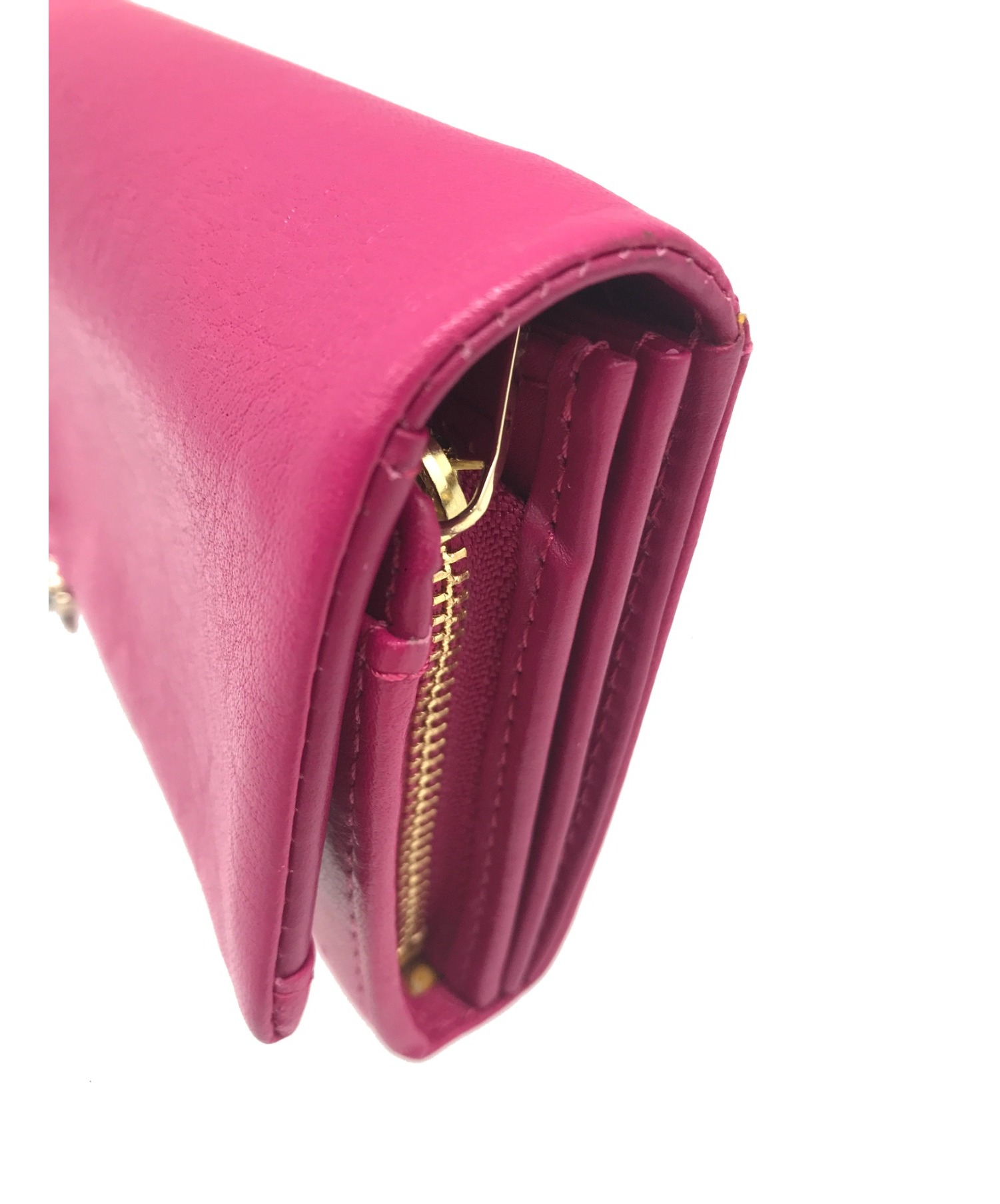 ANNA SUI (アナスイ) 長財布 ショッキングピンク サイズ:実寸サイズをご確認ください。