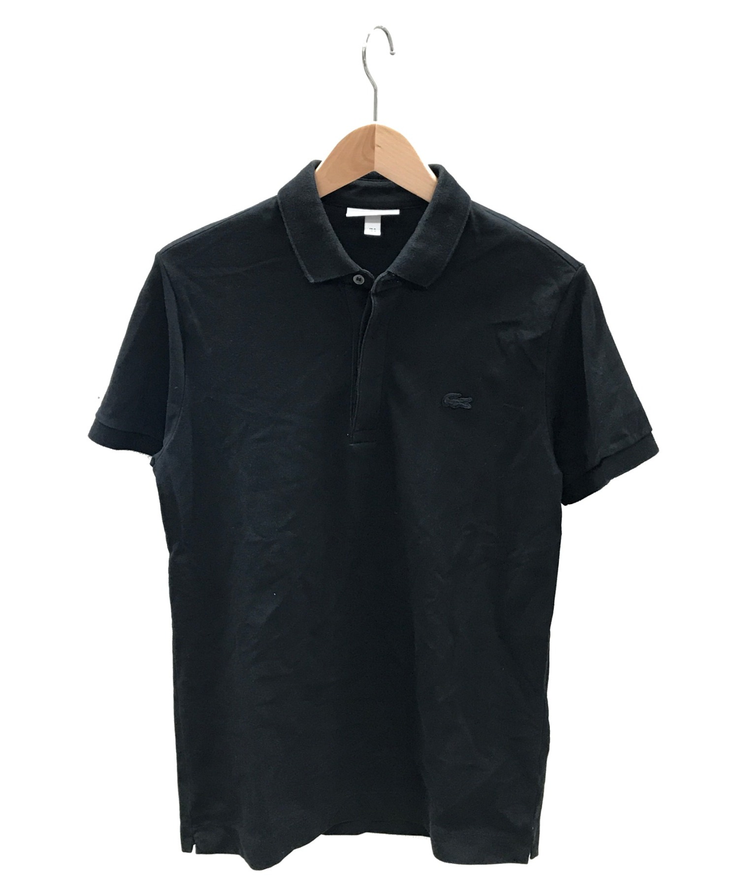 中古・古着通販】LACOSTE (ラコステ) ポロシャツ ブラック サイズ:US S