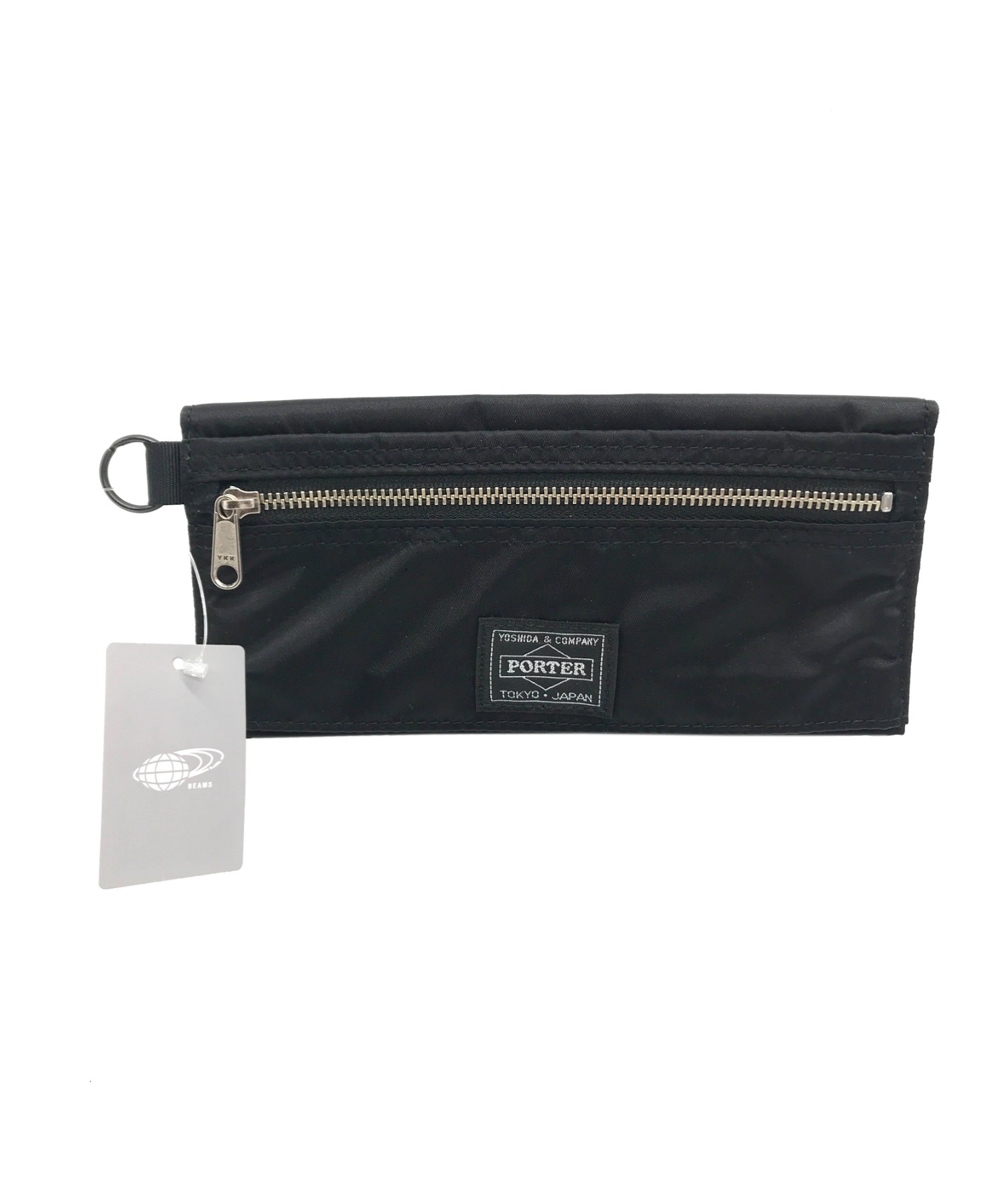 PORTER×BEAMS (ポーター×ビームス) HOLLIDAY WALLET LONG ブラック サイズ:実寸サイズをご確認ください。 未使用品  長財布