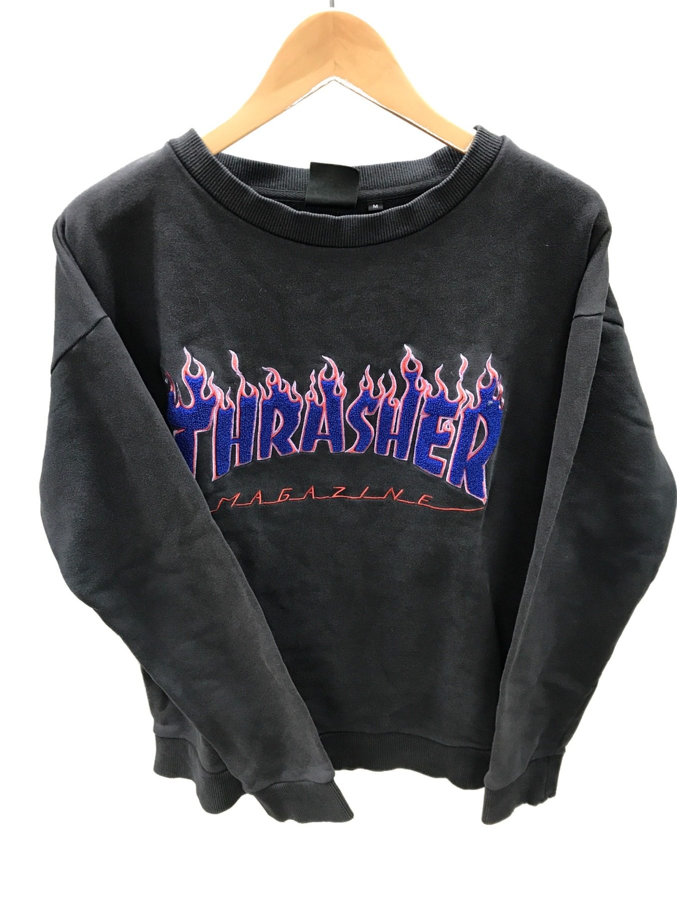 中古・古着通販】THRASHER (スラッシャー) スウェット ブラック サイズ