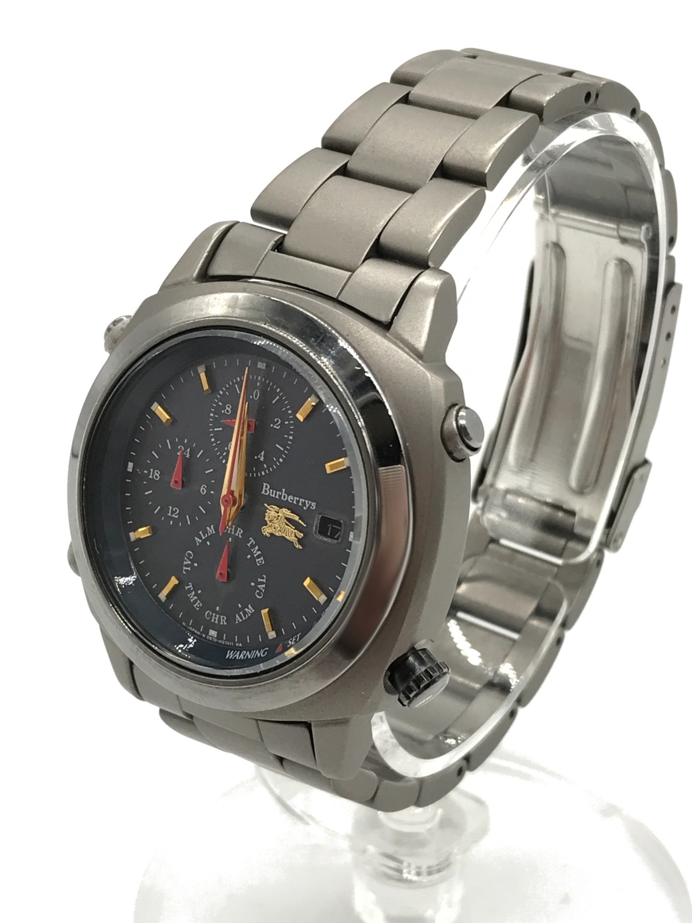 BURBERRY (バーバリー) 腕時計　クロノグラフ　ソーラー充電 サイズ:実寸サイズにてご確認ください。