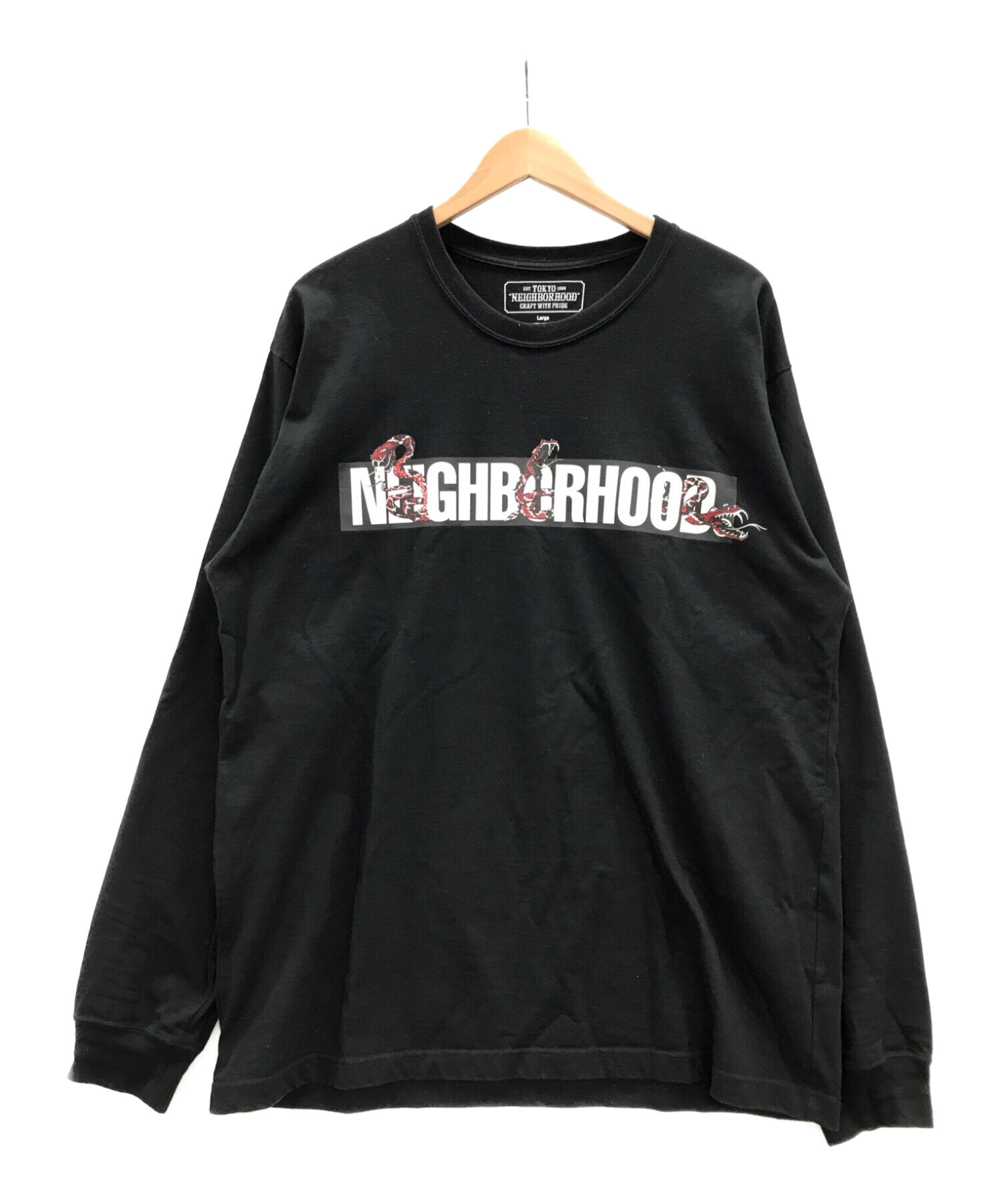 NEIGHBORHOOD (ネイバーフッド) 長袖Tシャツ ブラック サイズ:L