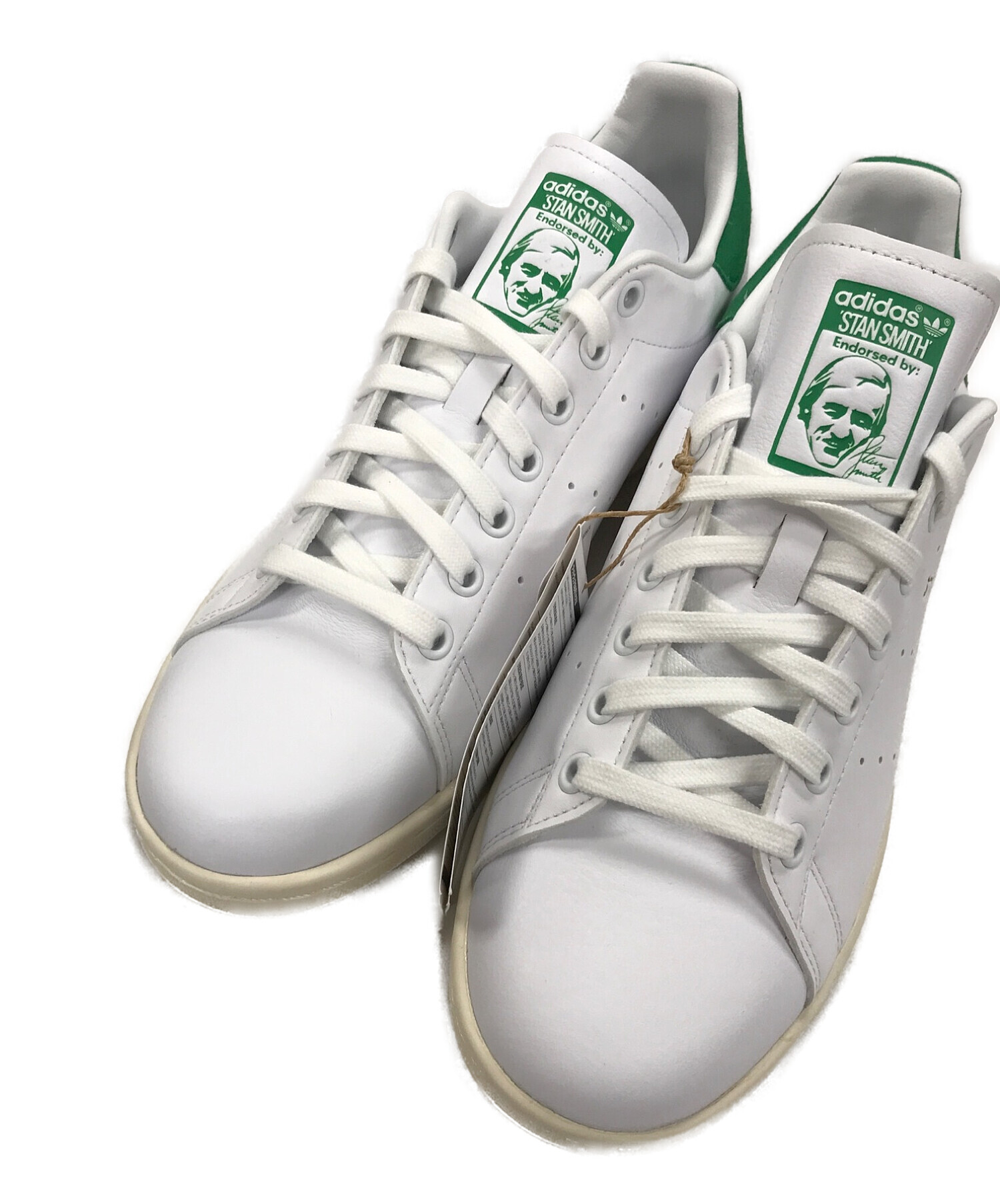 adidas (アディダス) STAN SMITH（スタンスミス）　スニーカー ホワイト×グリーン サイズ:27 未使用品