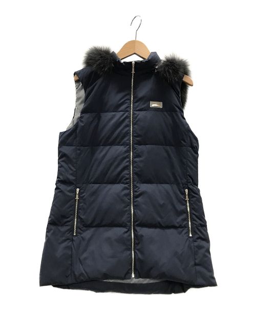 【中古・古着通販】LANVIN SPORT (ランバン スポーツ) ダウンベスト ネイビー サイズ:38｜ブランド・古着通販  トレファク公式【TREFAC FASHION】スマホサイト