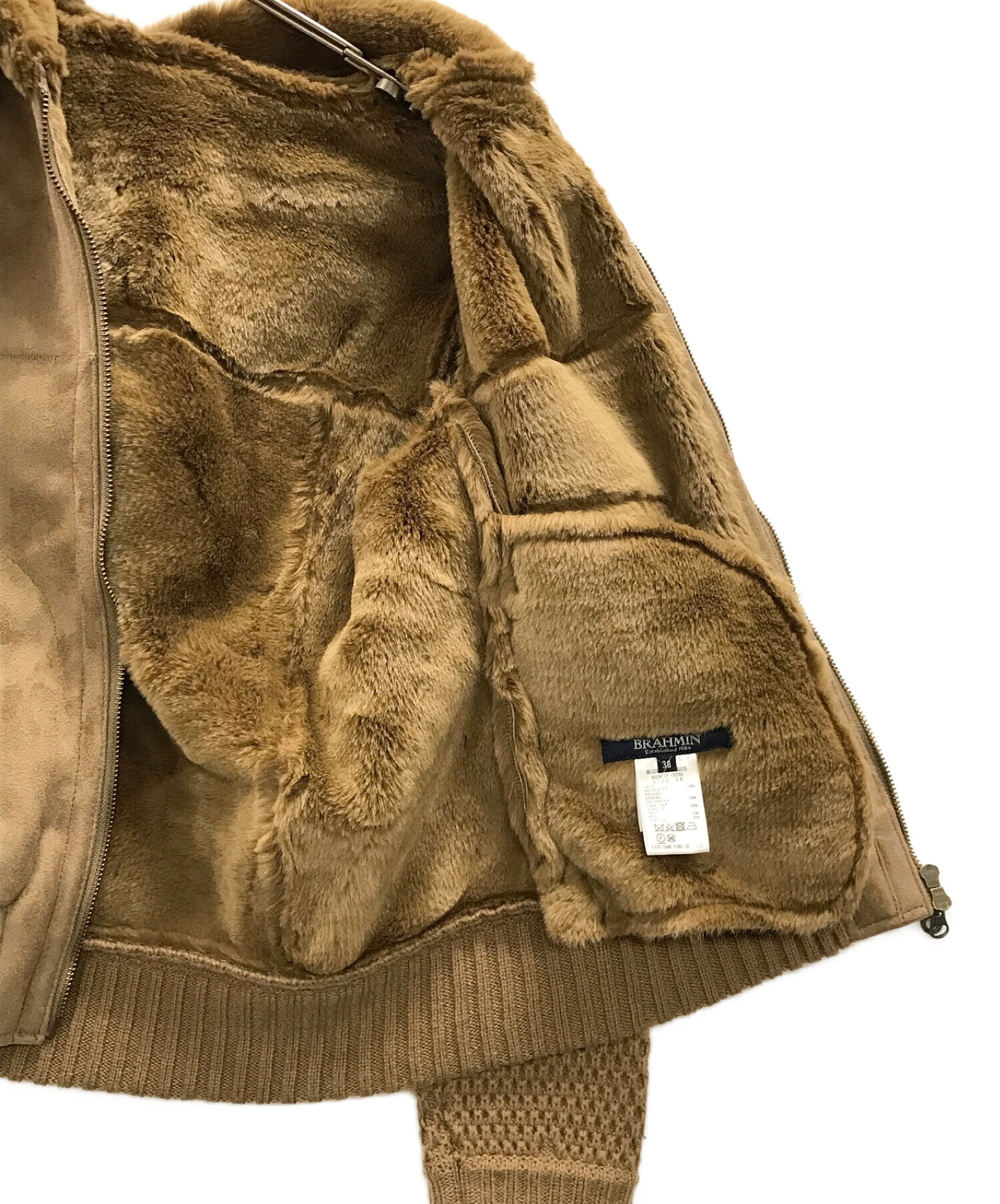 BRAHMIN (ブラーミン) フーデッドジャケット ブラウン サイズ:38
