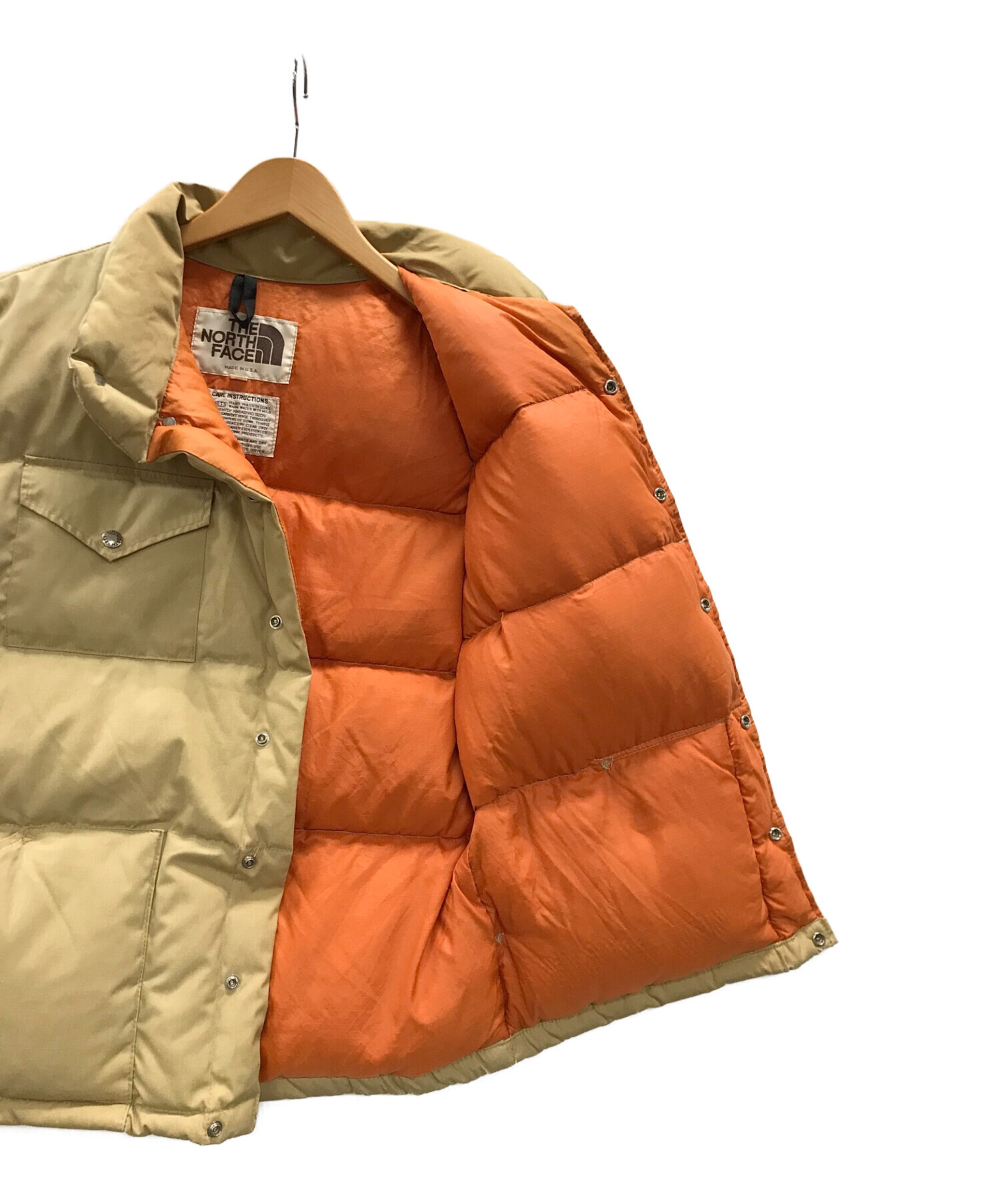 THE NORTH FACE (ザ ノース フェイス) ダウンベスト ベージュ サイズ:L