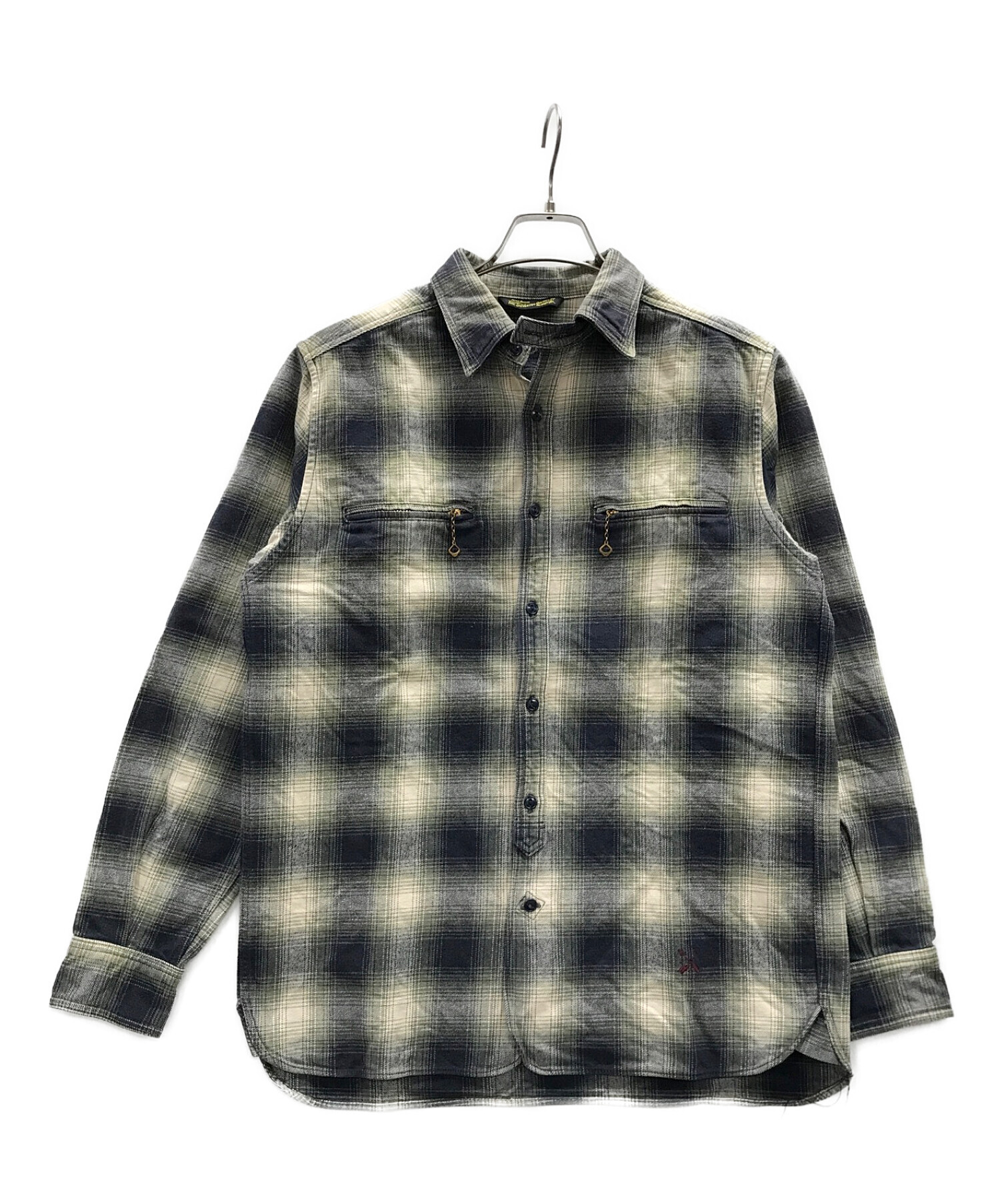 The Stevenson Overall Co. (スティーブンソン オーバーオールズ) シャツジャケット オリーブ  サイズ:実寸サイズにてご確認ください。