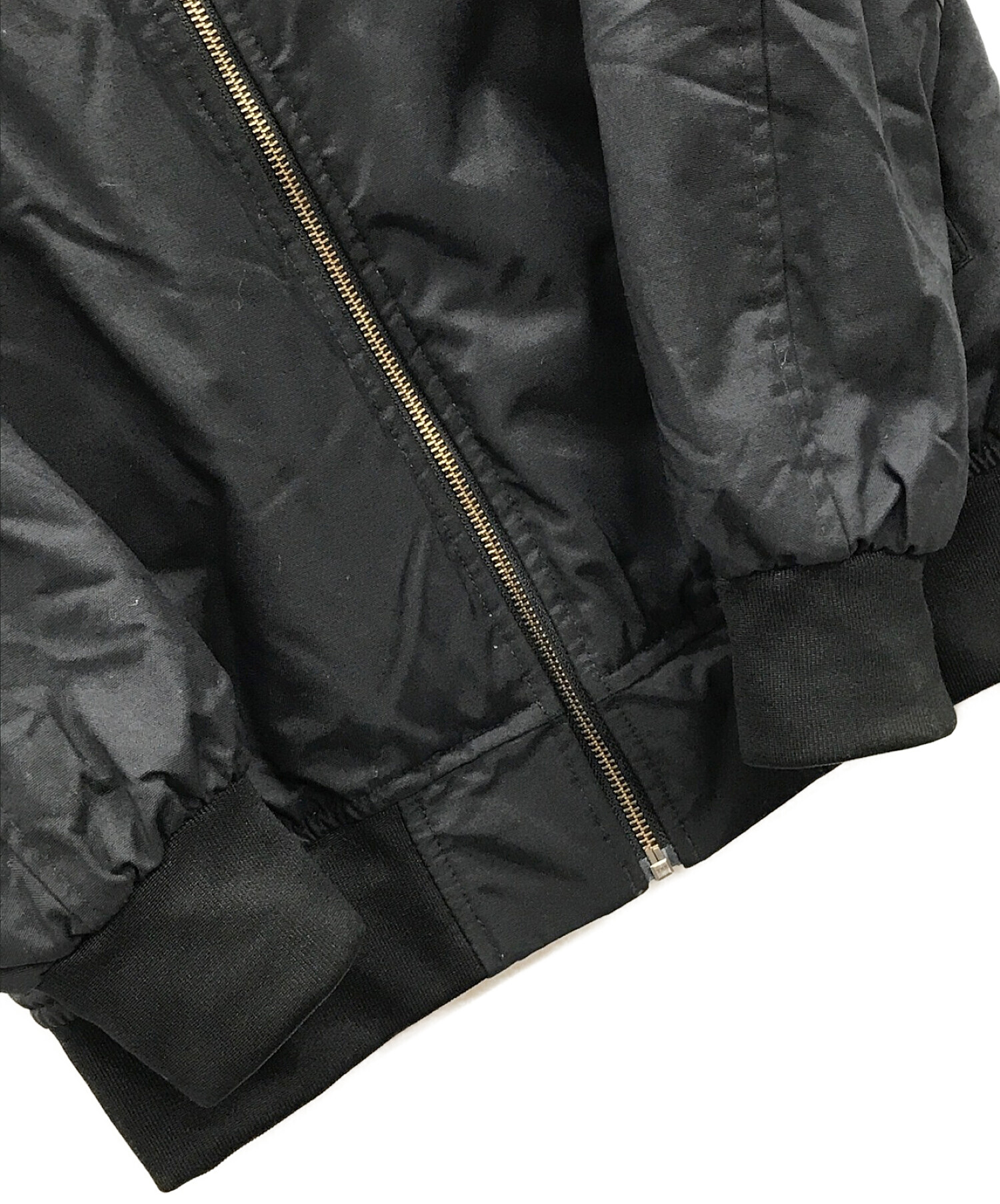 中古・古着通販】adidas (アディダス) MA-1ジャケット ブラック サイズ ...